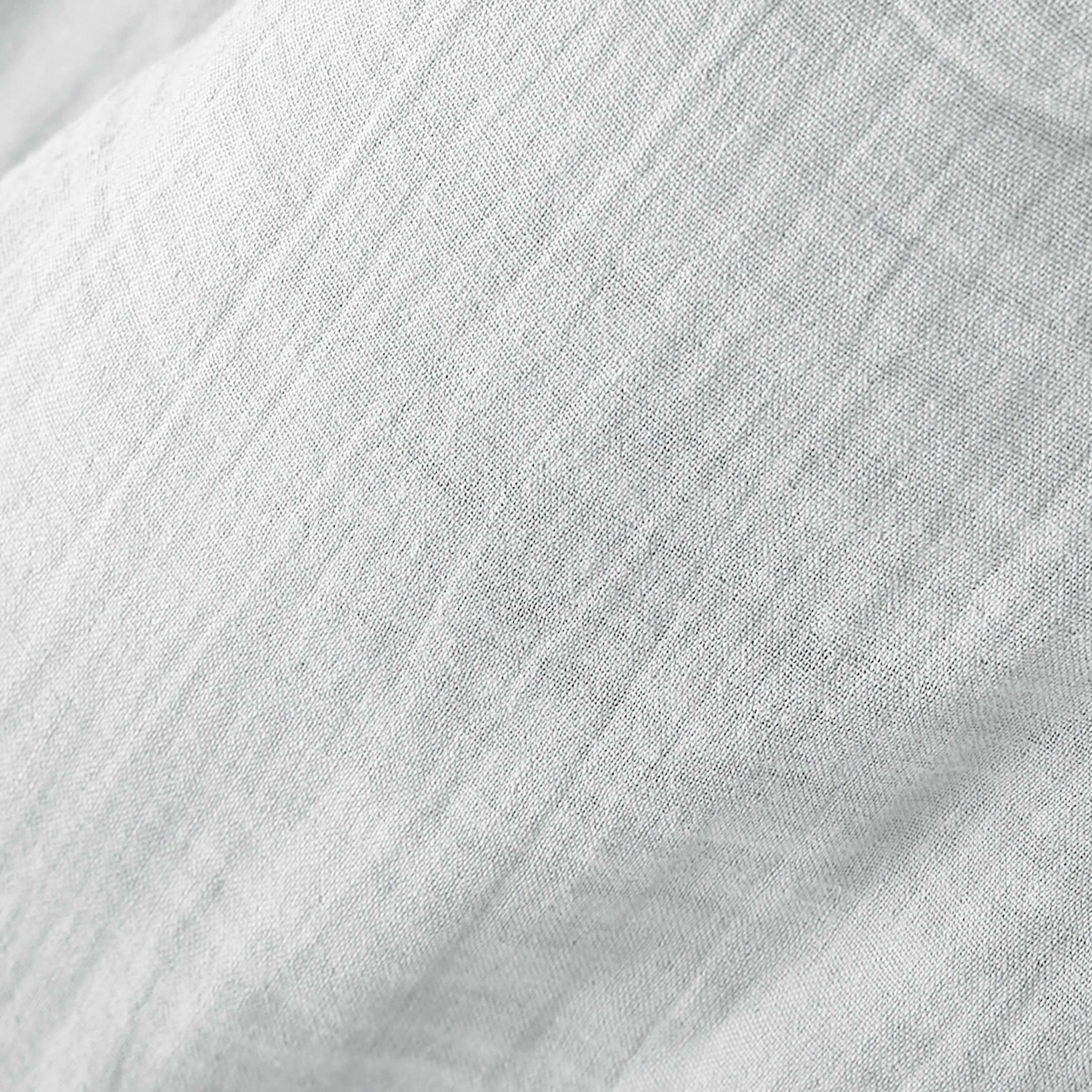 Taie de traversin gaze de coton (L185 cm) Gaïa Gris nuage 2