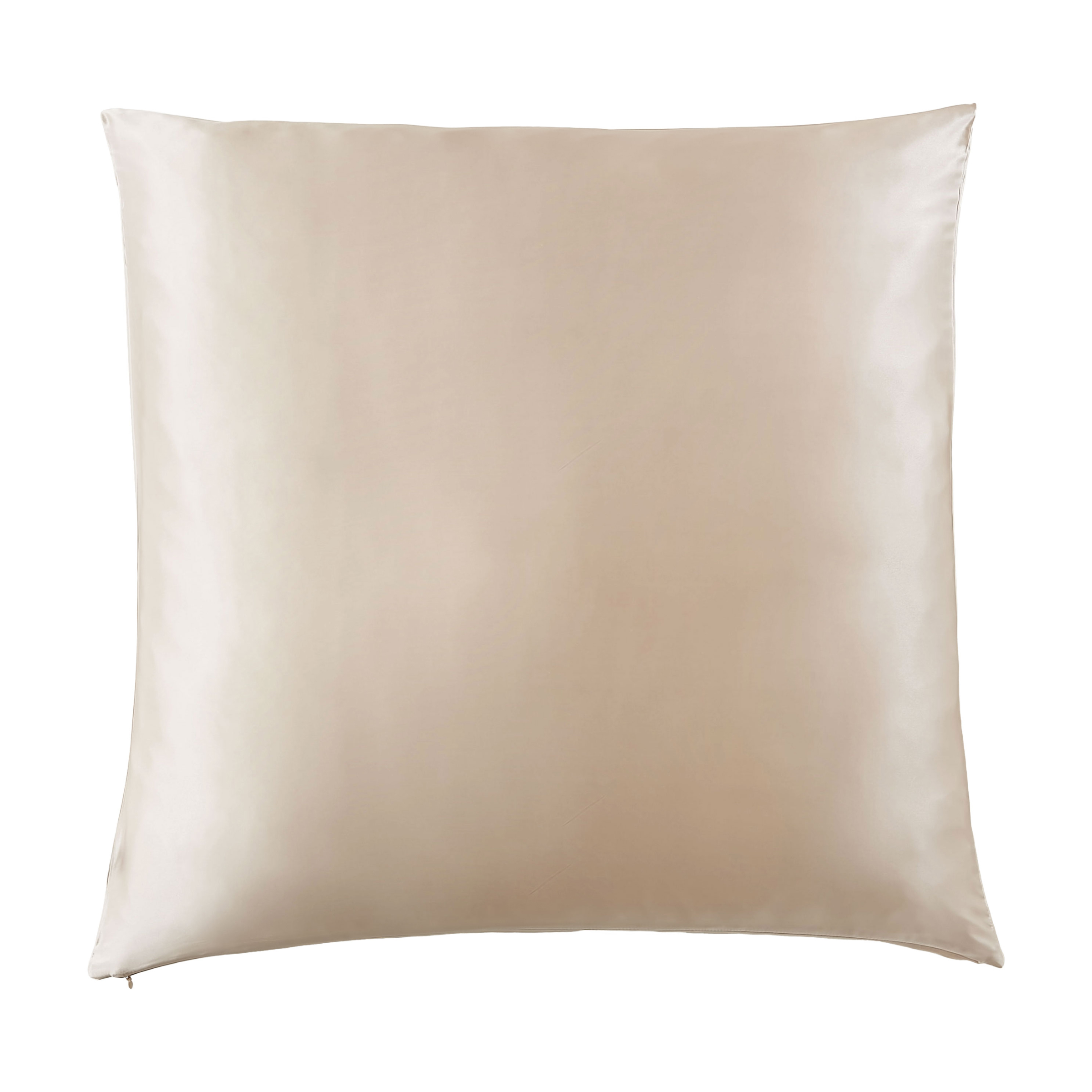 Taie d'oreiller carrée soie de mûrier (80 x 80 cm) Mizuki Beige pampa