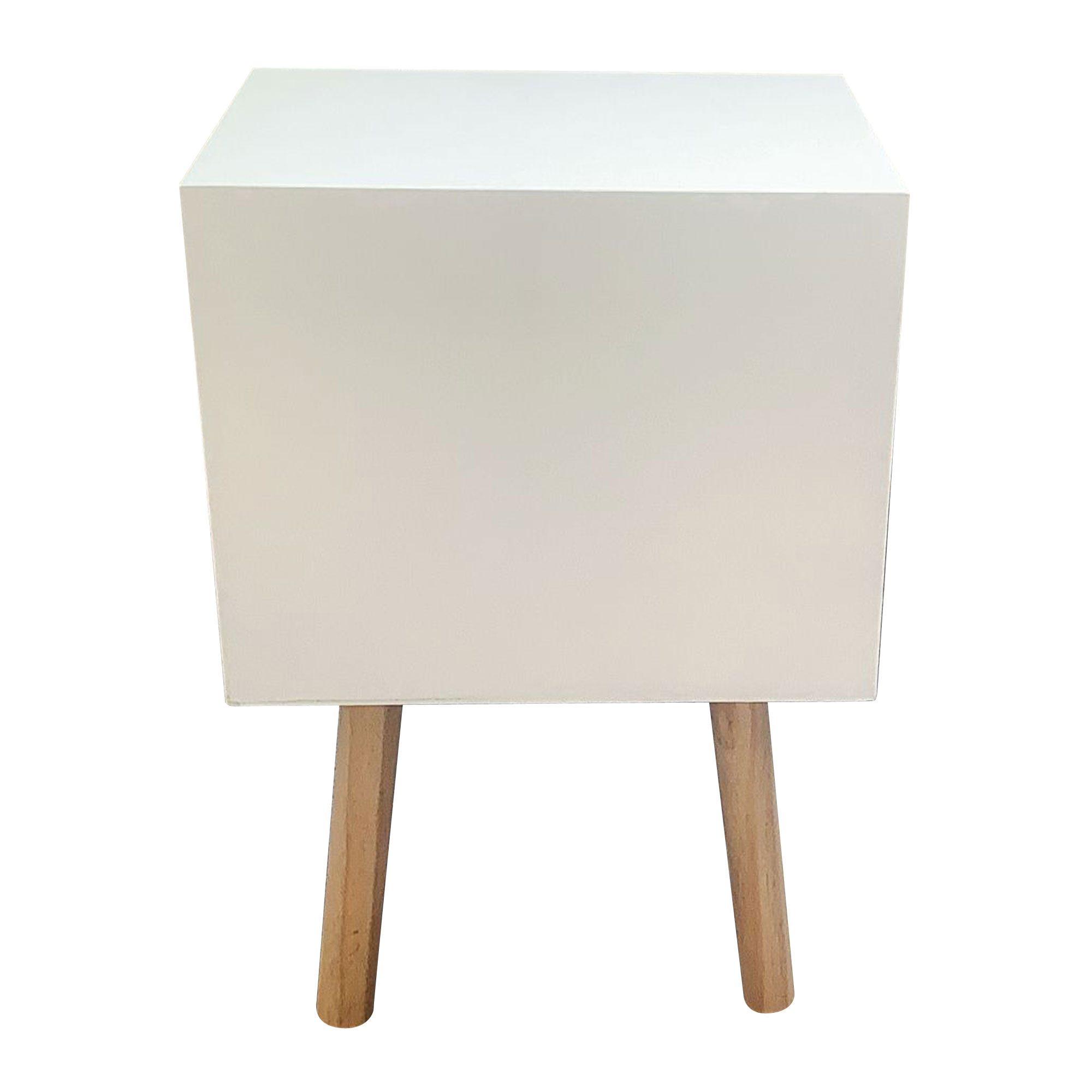 Table de chevet enfant bois (H45 cm) Ourson Marron