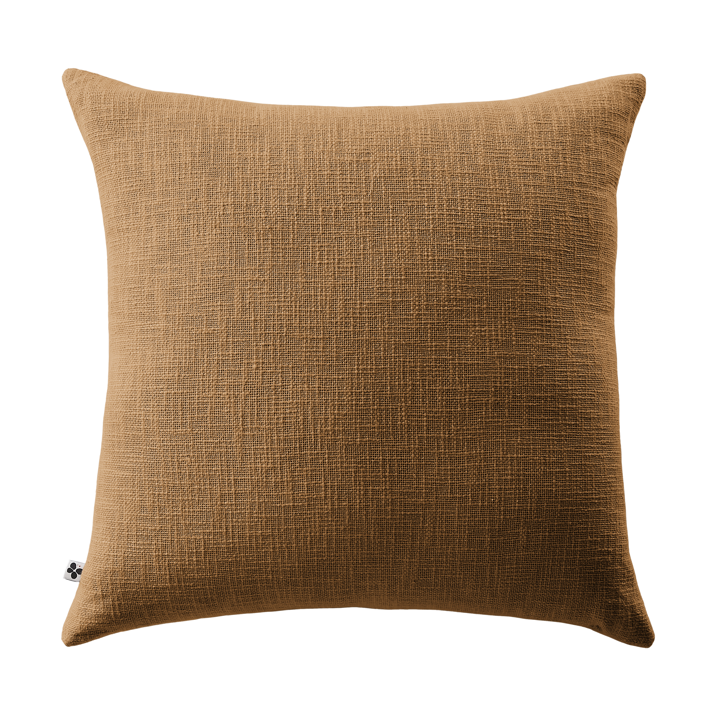 Coussin dŽhoussable 60 x 60 cm Slub SIXTINE Camel