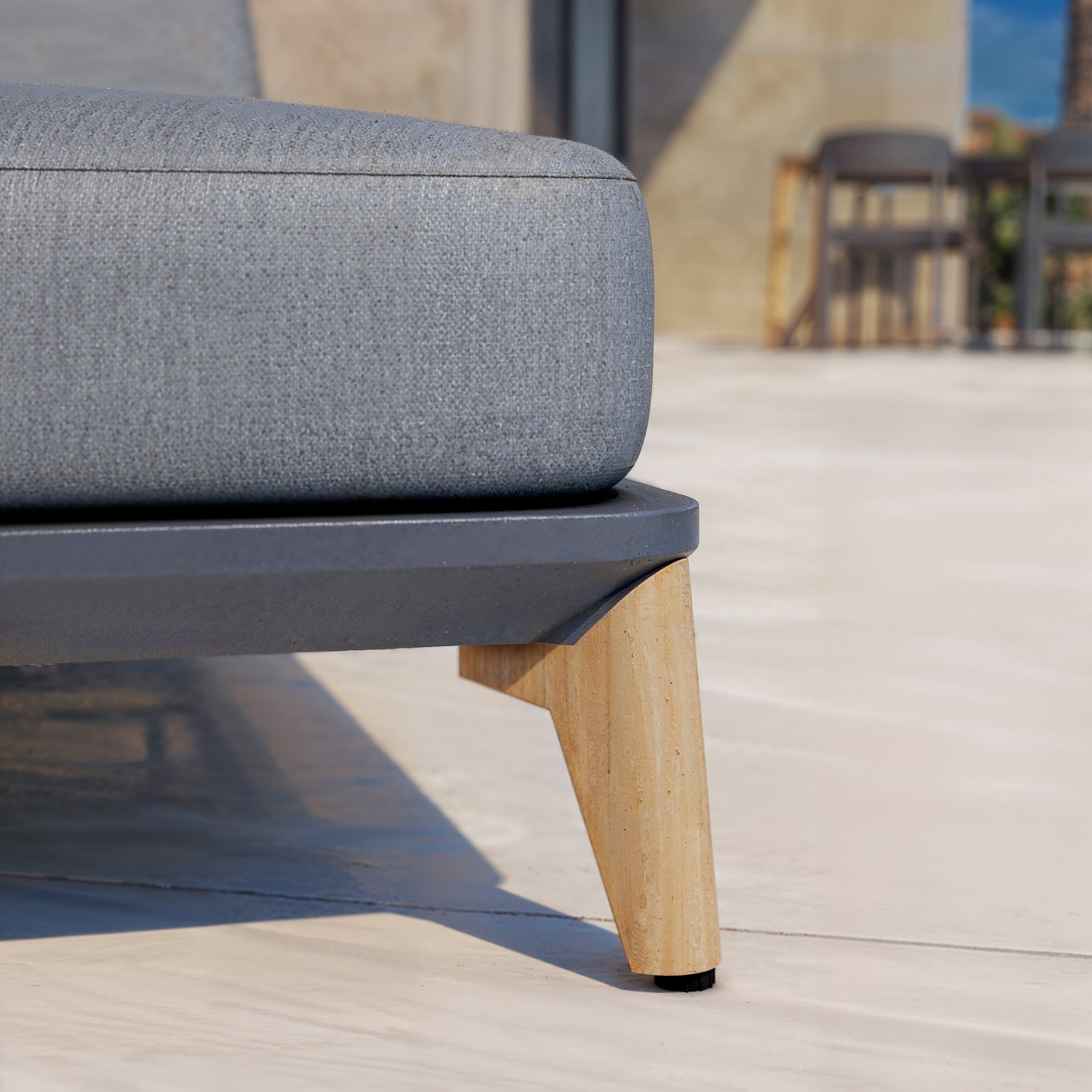 Transat aluminium Monte Carlo - Gris anthracite