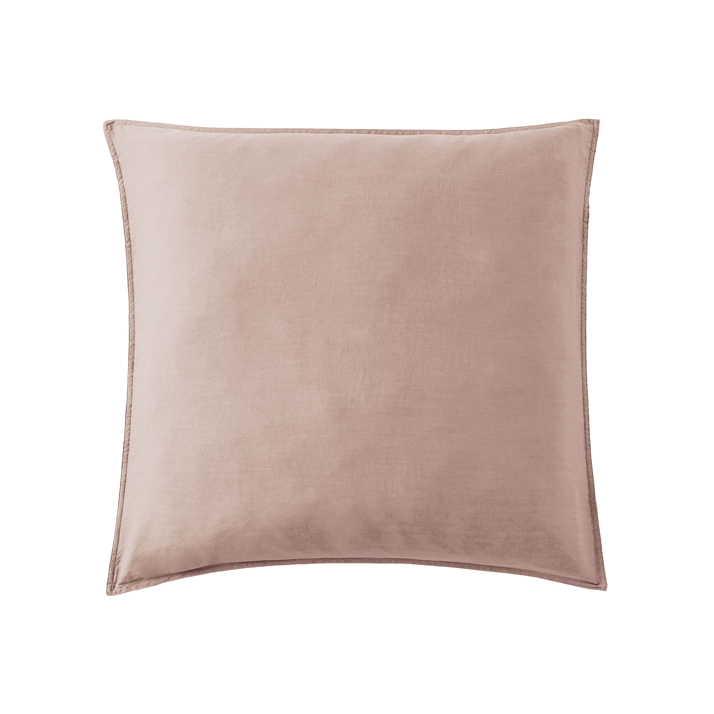 Taie d'oreiller carrée lyocell Tencel™ lavé (63 x 63 cm) Olivia Rose blush
