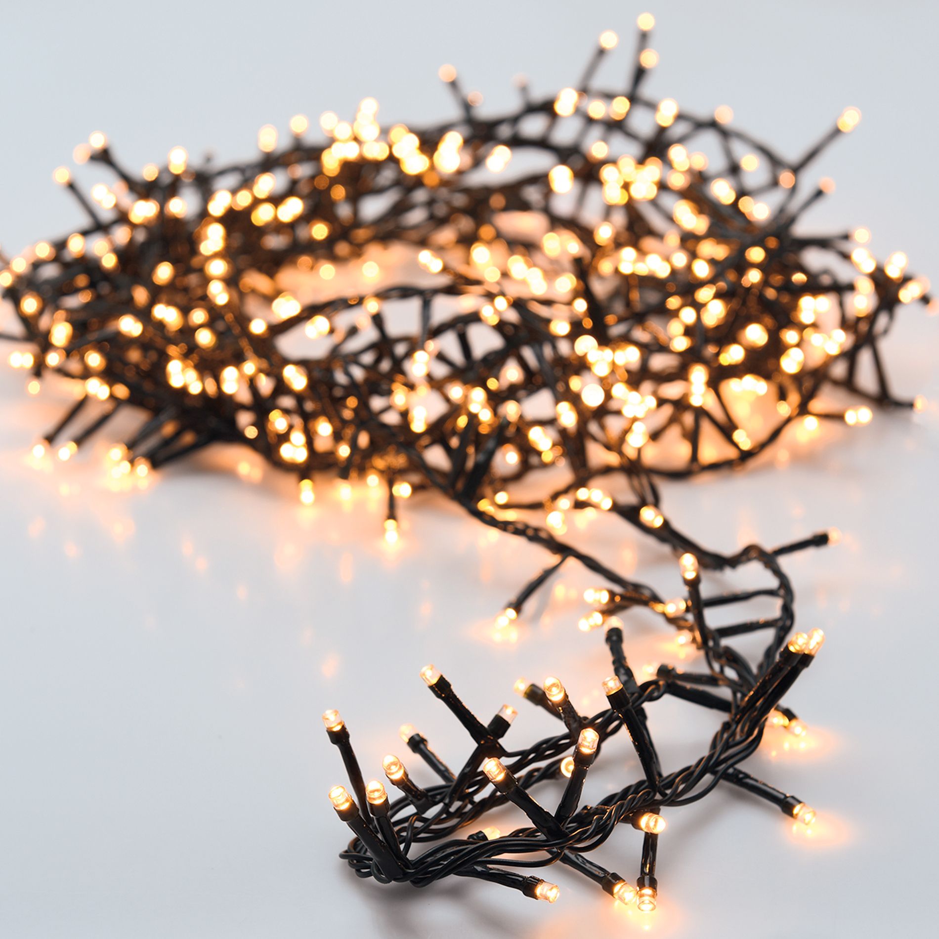 Guirlande lumineuse 45 m 2000 LED câble vert NewLuxe Blanc chaud