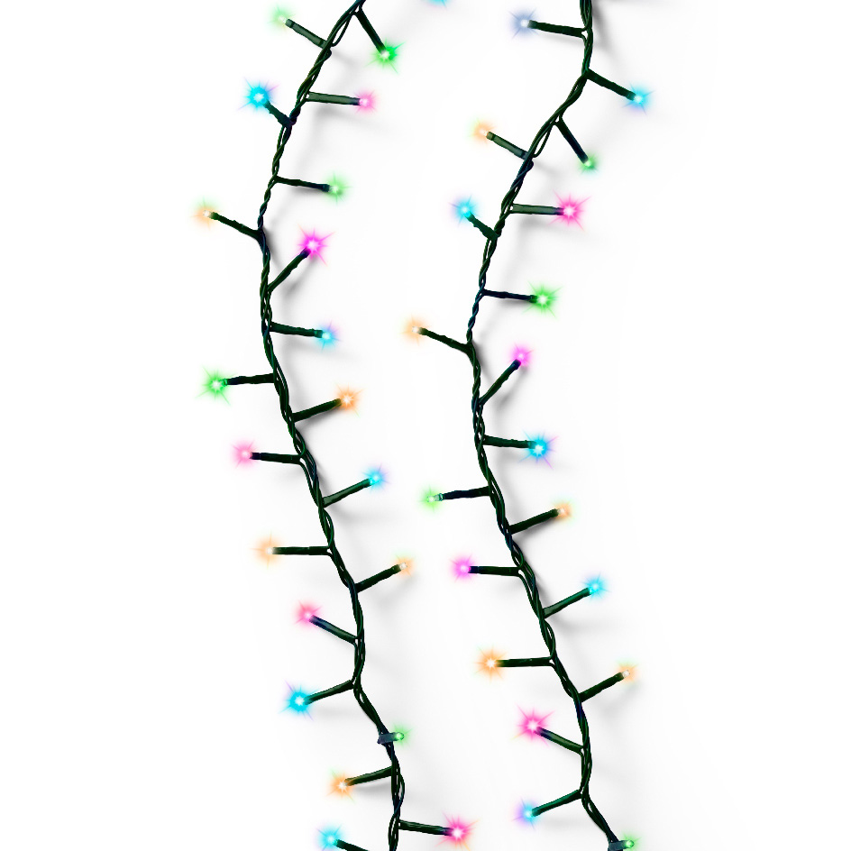 Guirlande lumineuse 45 m 2000 LED câble vert NewLuxe Multicolore pastel