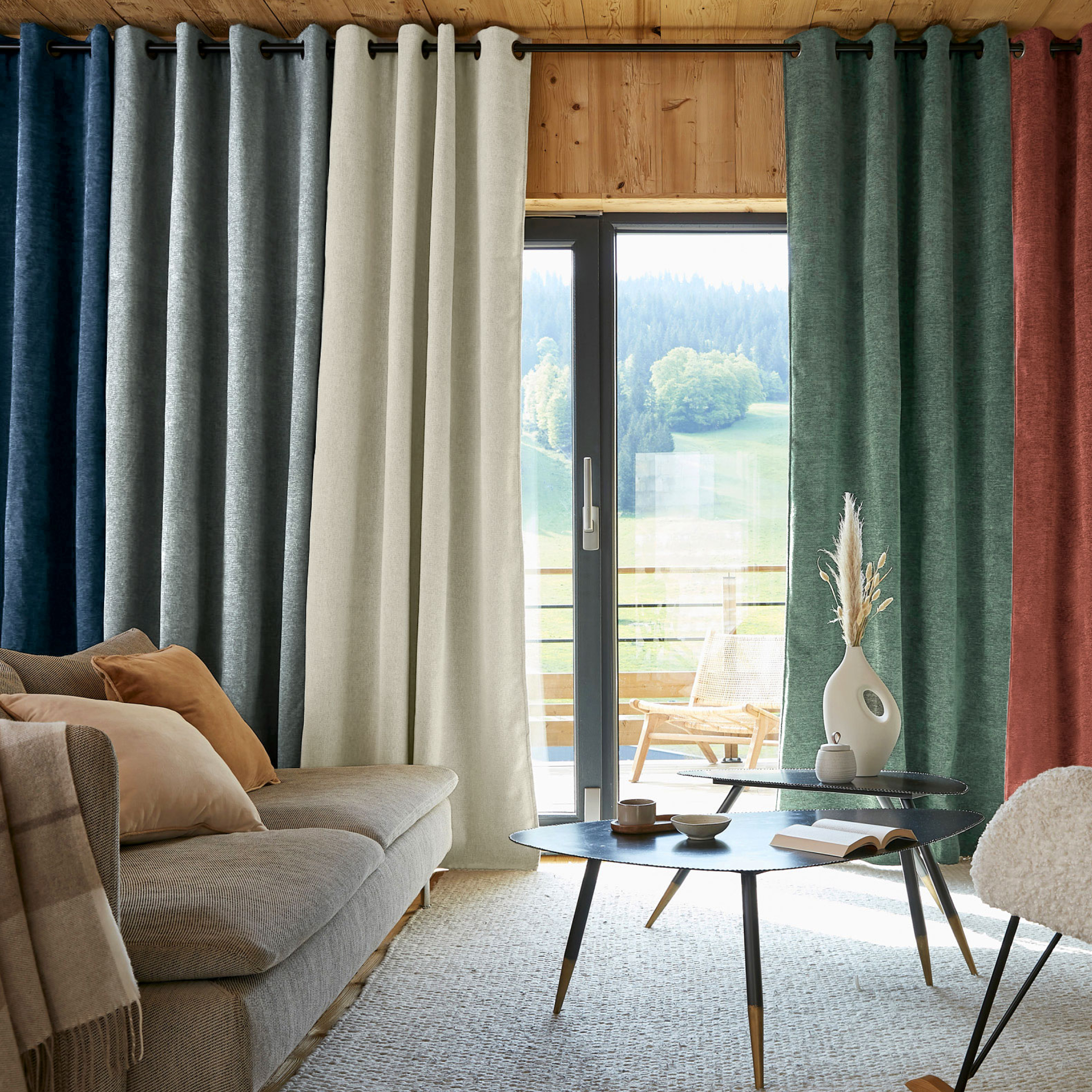 Rideau occultant isolant Total Blackout (140 x 260 cm) Magnus Beige pampa