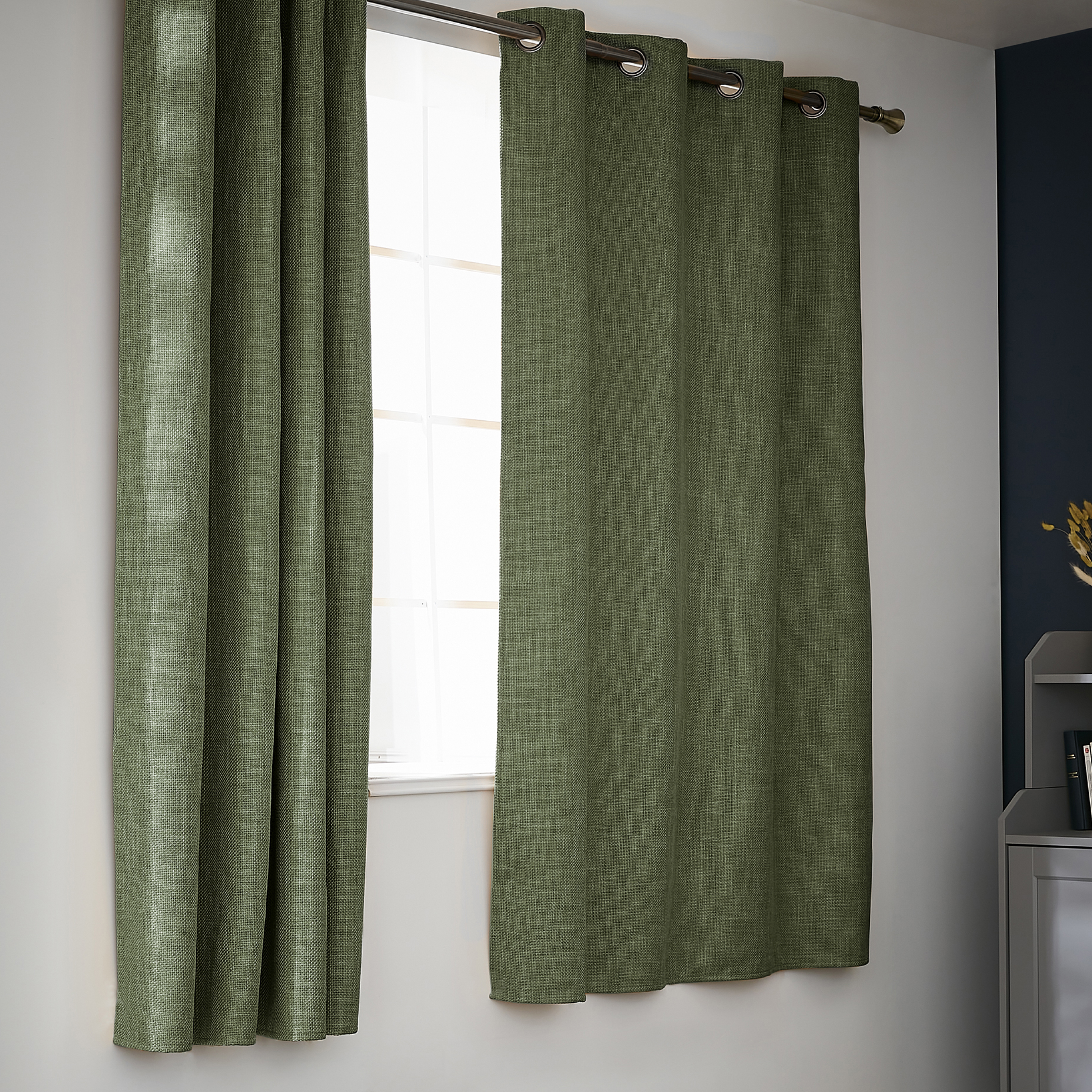 Rideau obscurcissant thermique (140 x 180 cm) Alba Vert kaki