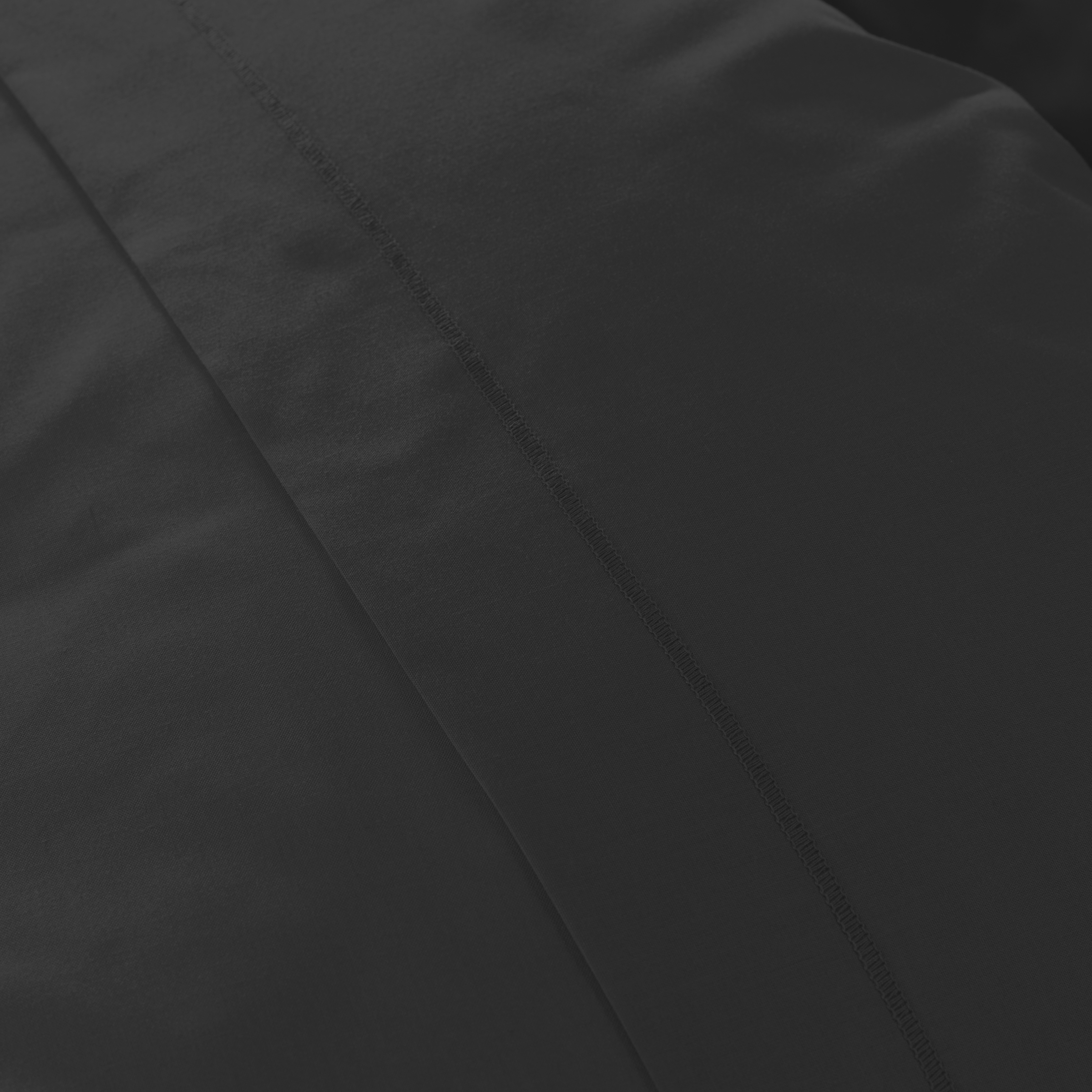 Drap housse percale de coton (90 x 200 cm) Cali Noir