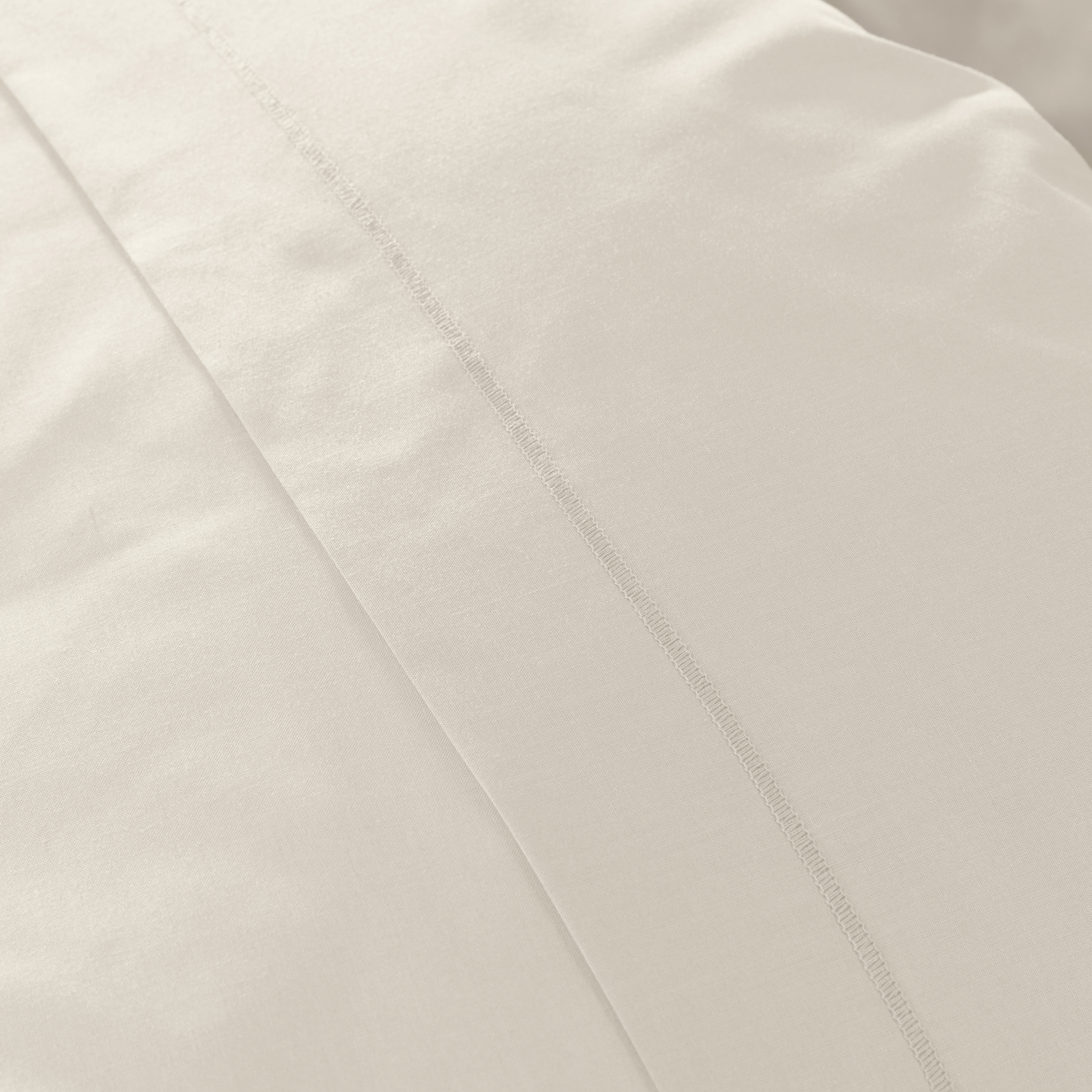 Taie d'oreiller rectangulaire percale de coton (50 x 80 cm) Cali Beige