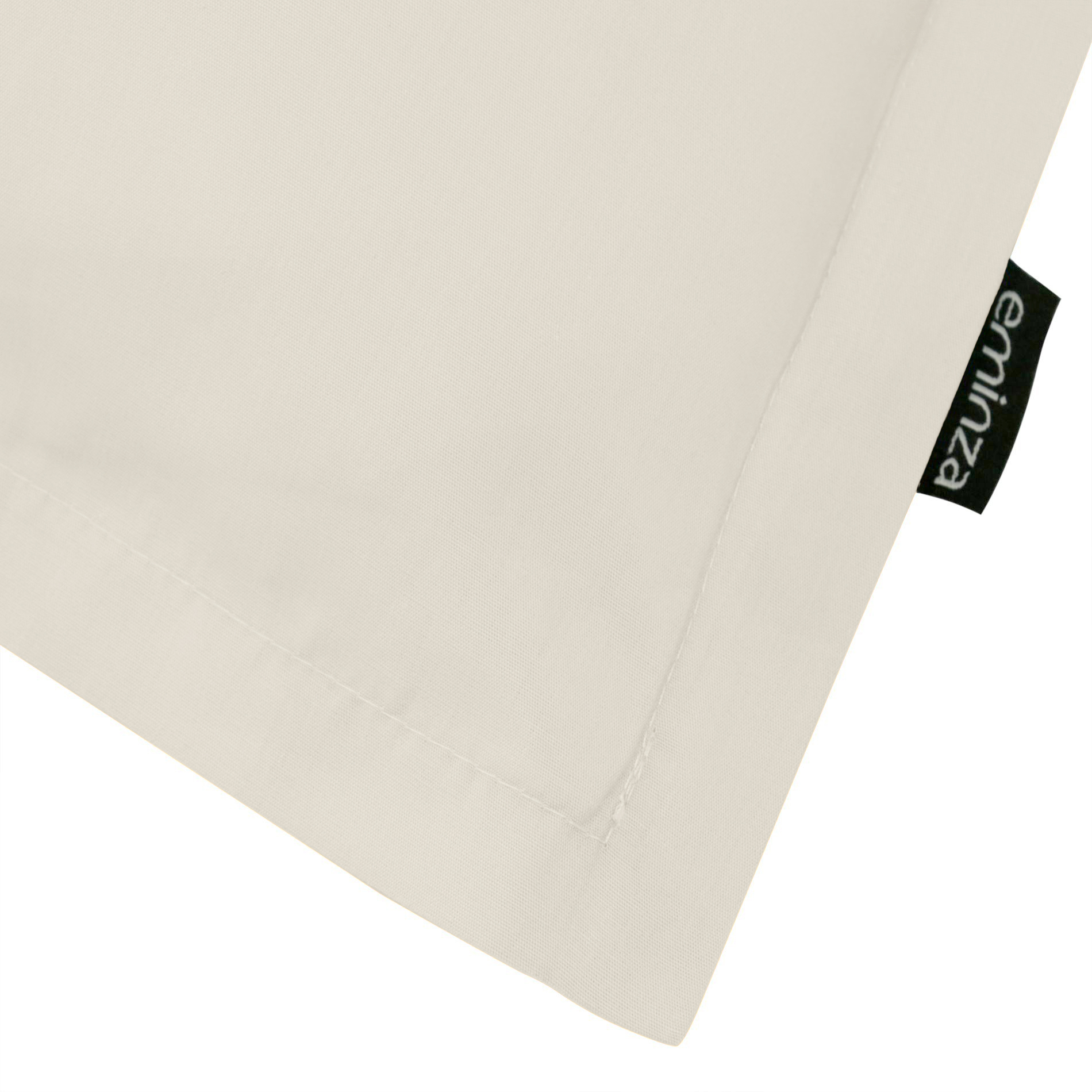 Taie d'oreiller rectangulaire percale de coton (50 x 80 cm) Cali Beige