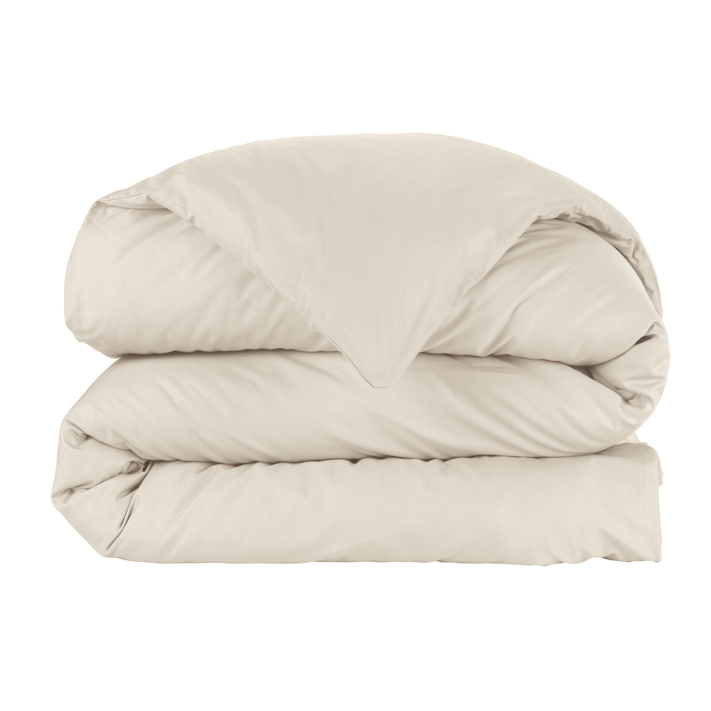 Housse de couette percale de coton (240 x 220 cm) Cali Beige
