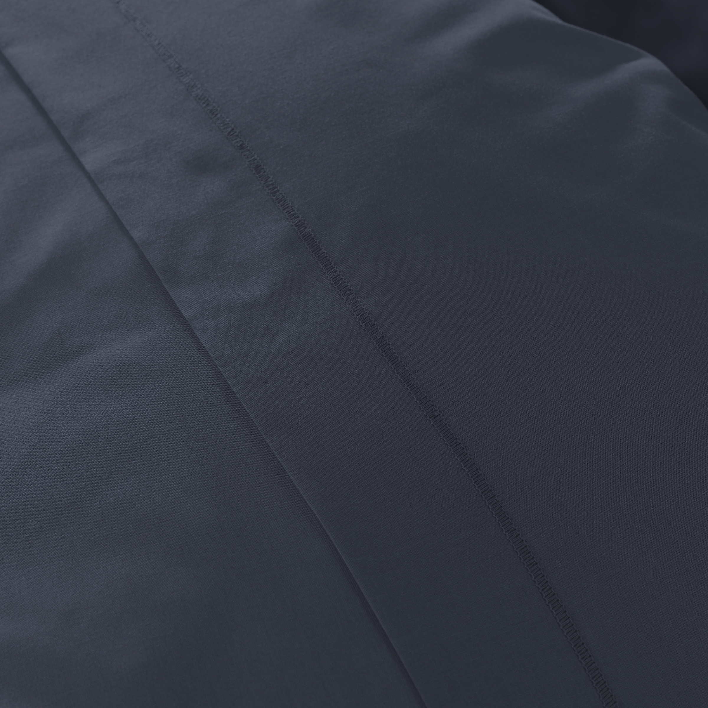 Taie de traversin percale de coton (L185 cm) Cali Bleu marine