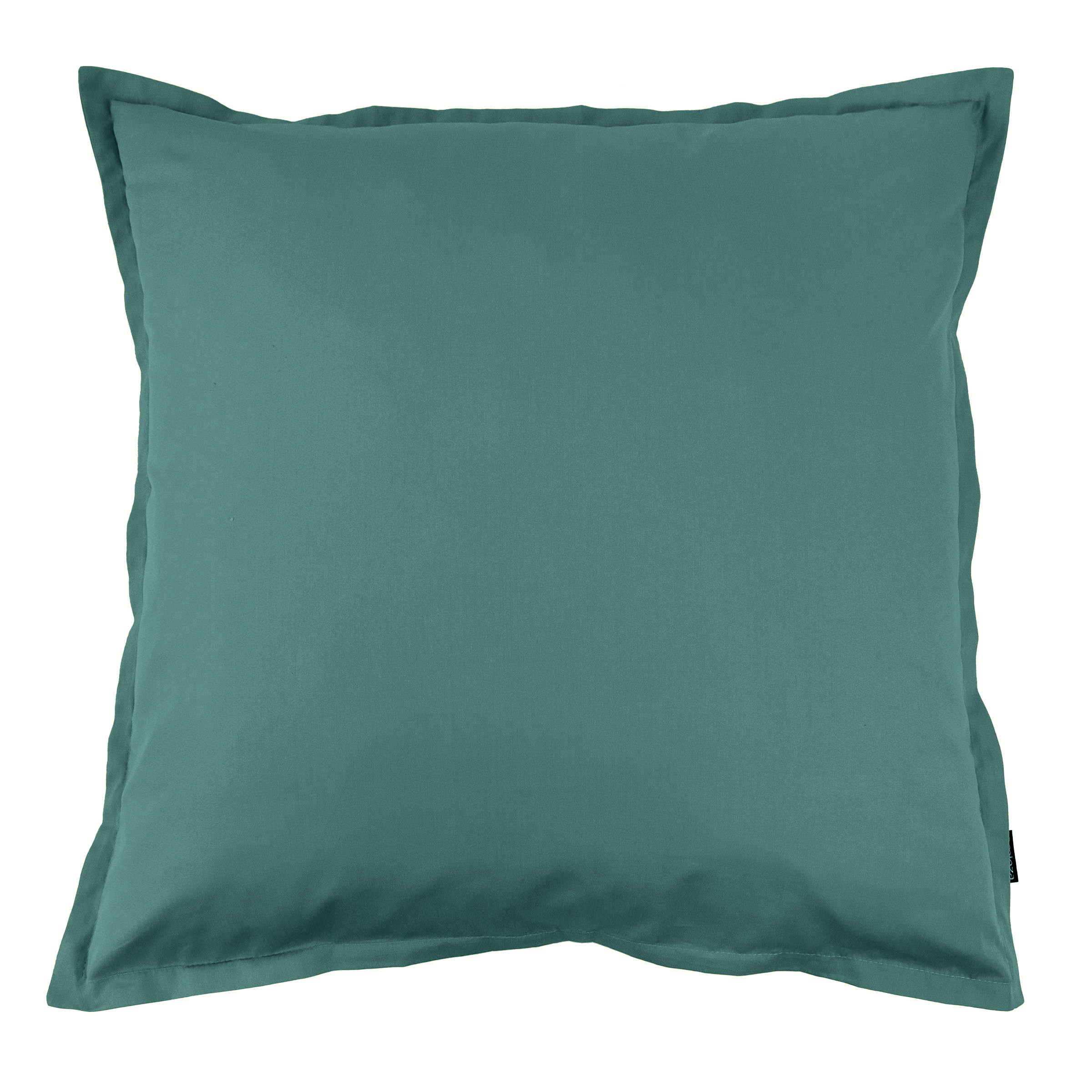 Taie d'oreiller carrée percale de coton (80 x 80 cm) Cali Bleu canard