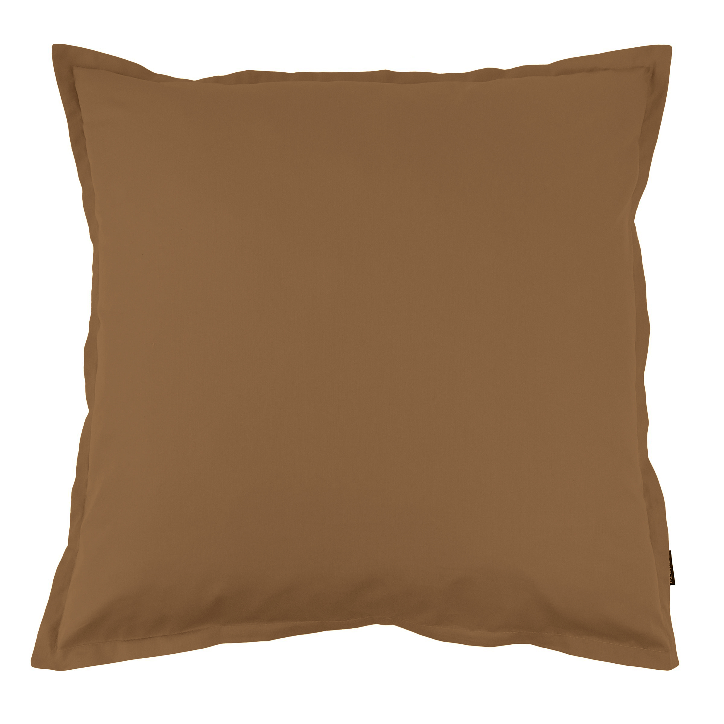 Taie d'oreiller carrée percale de coton (80 x 80 cm) Cali Cappuccino