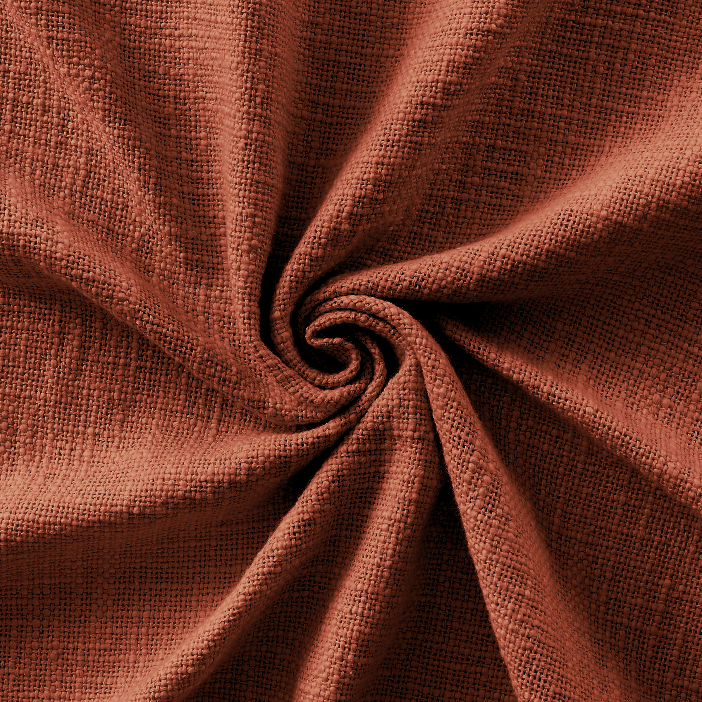 Plaid 130 x 160 cm Slub SIXTINE Terracotta