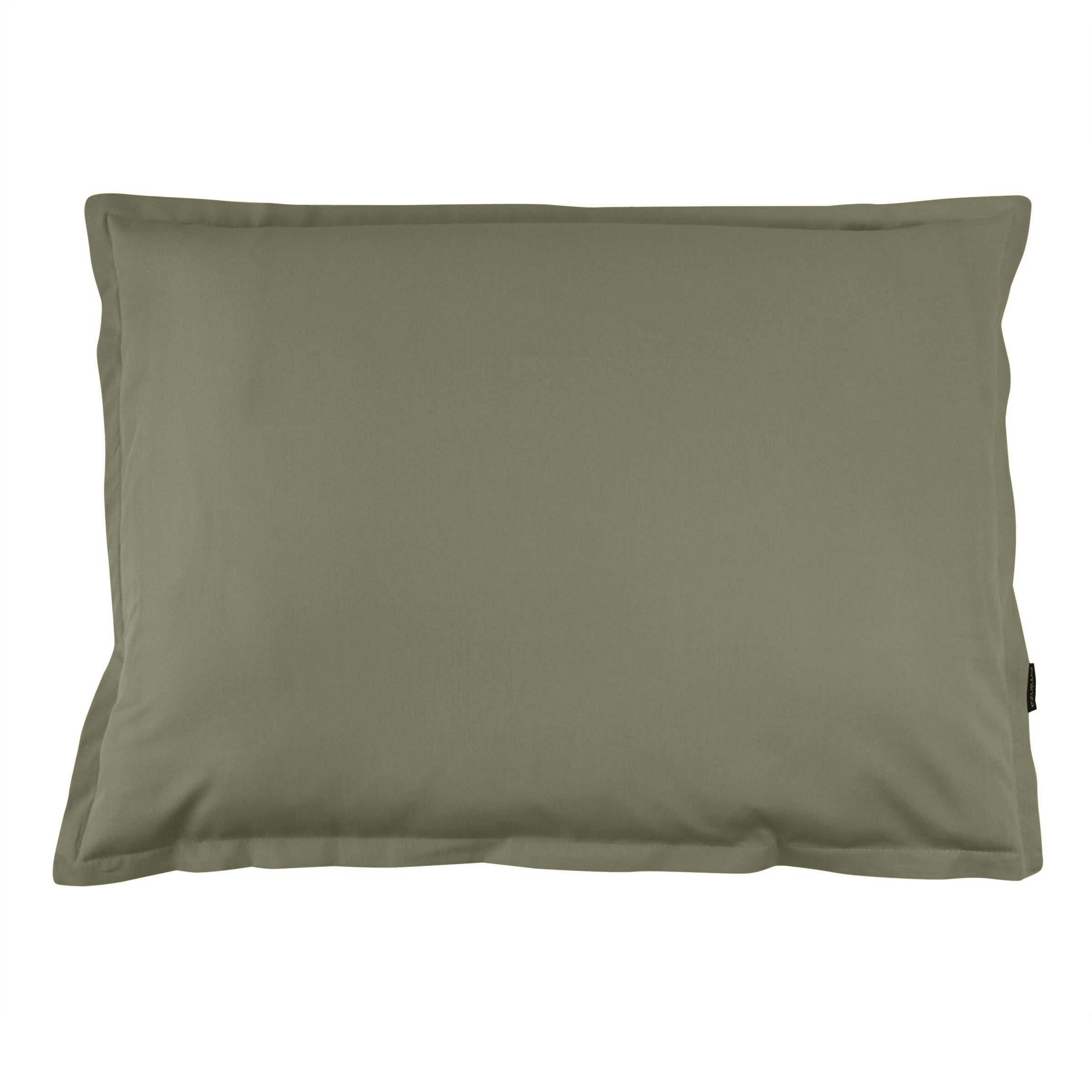 Taie d'oreiller rectangulaire percale de coton (50 x 80 cm) Cali Vert romarin
