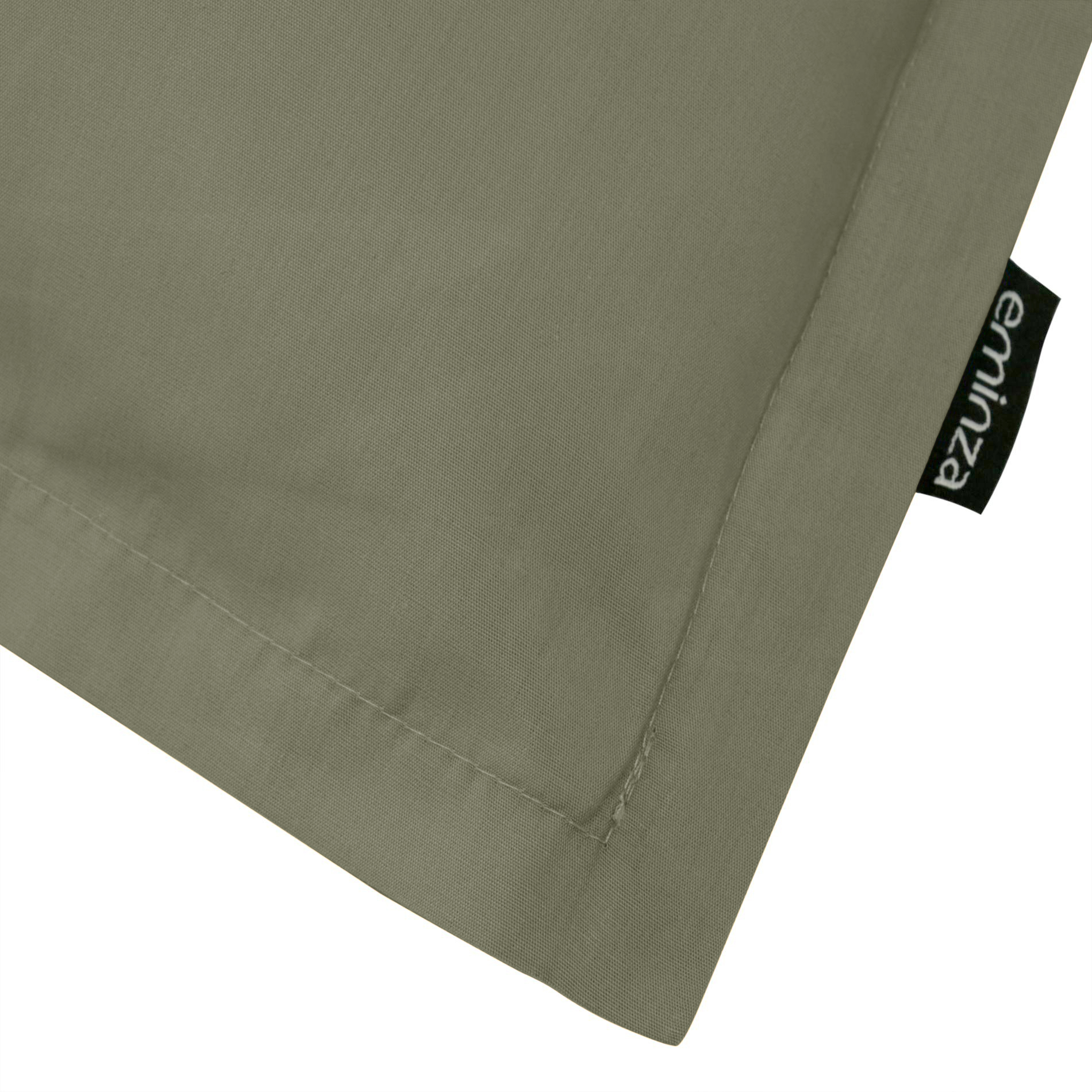Taie d'oreiller rectangulaire percale de coton (50 x 80 cm) Cali Vert romarin