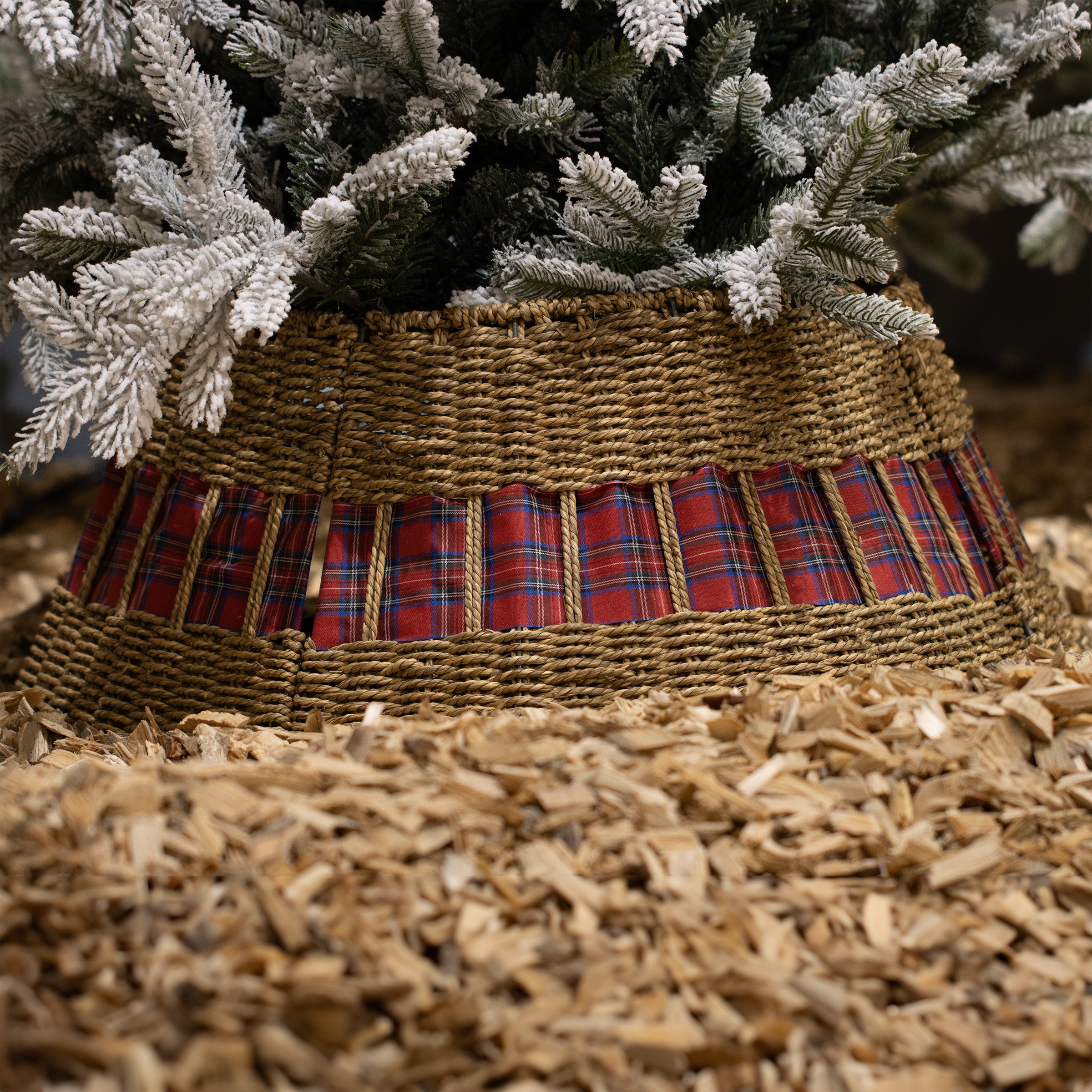 Cache pied de sapin (D70 cm) Tartan écossais 
