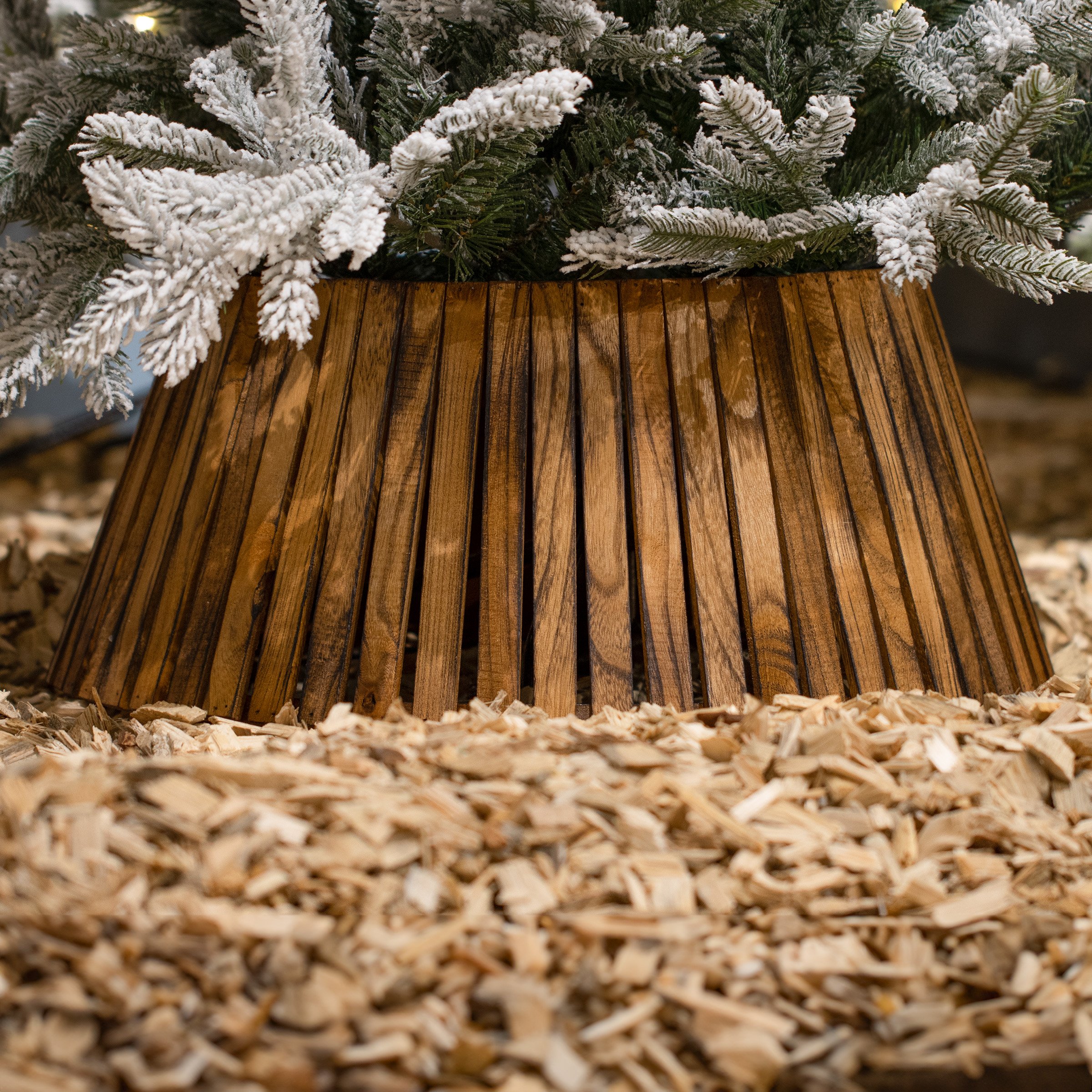 Cache pied de sapin (D70 cm) Paulownia Bois