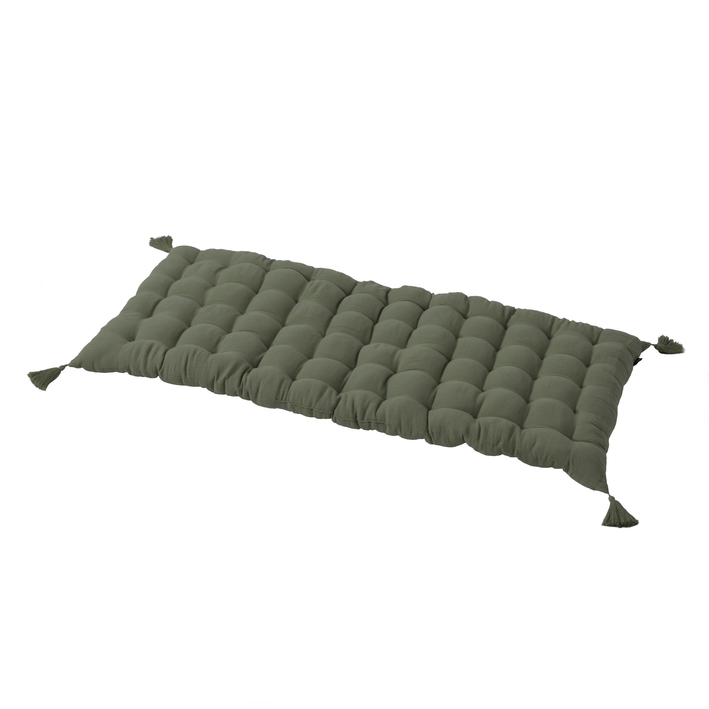 Matelas de sol gaze de coton (60 x 120 cm) Gaïa Vert romarin