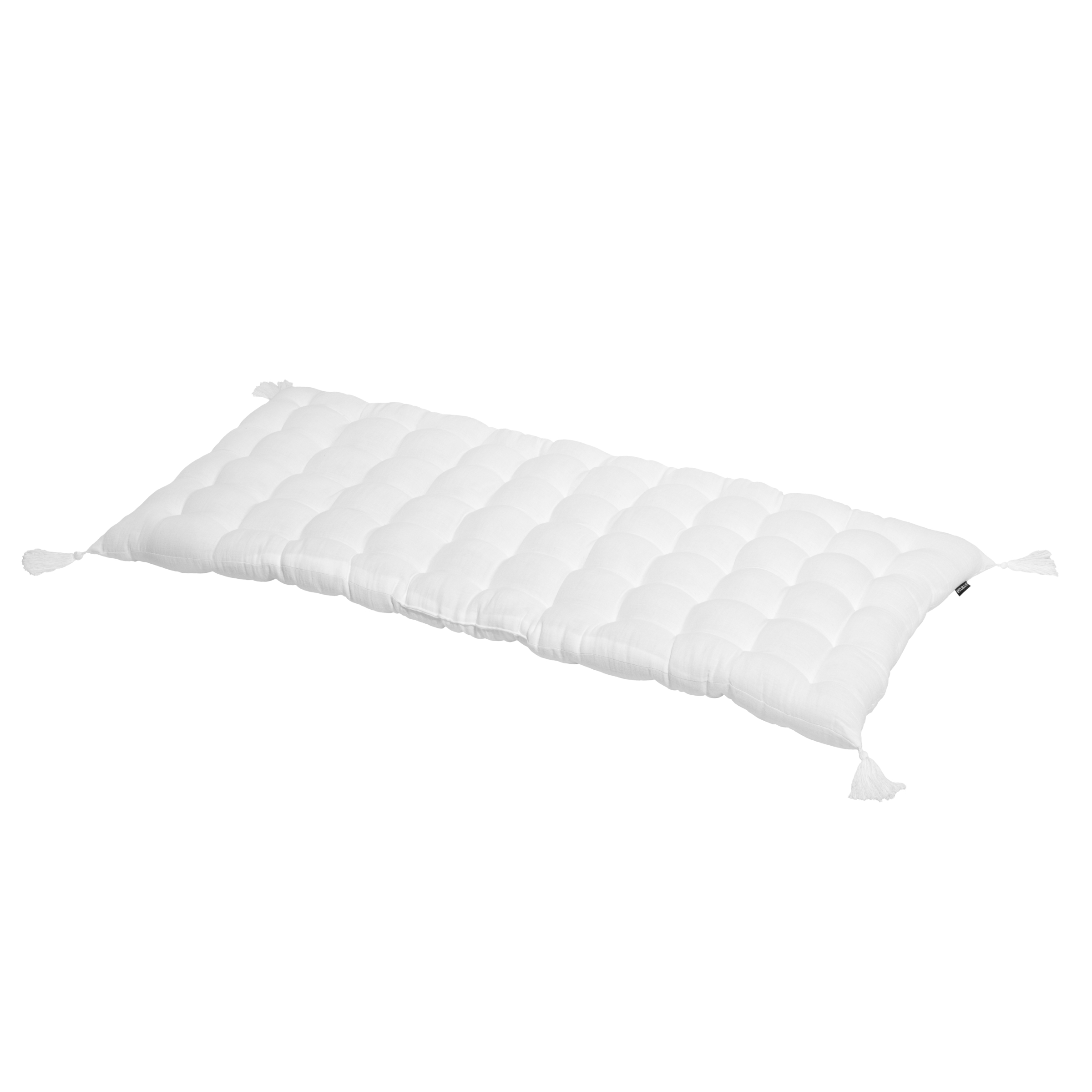 Matelas de sol gaze de coton (60 x 120 cm) Gaïa Blanc chantilly