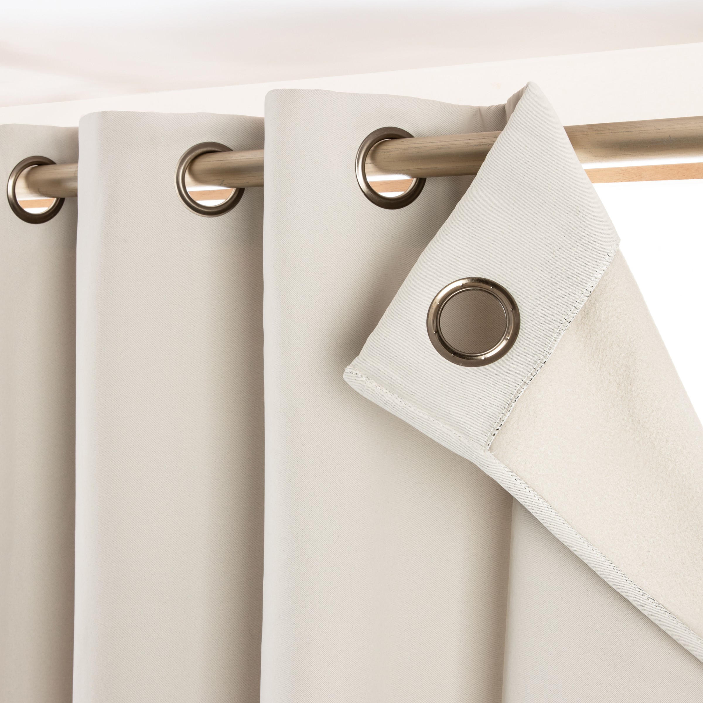 Rideau obscurcissant thermique (140 x 240 cm) Calore Beige