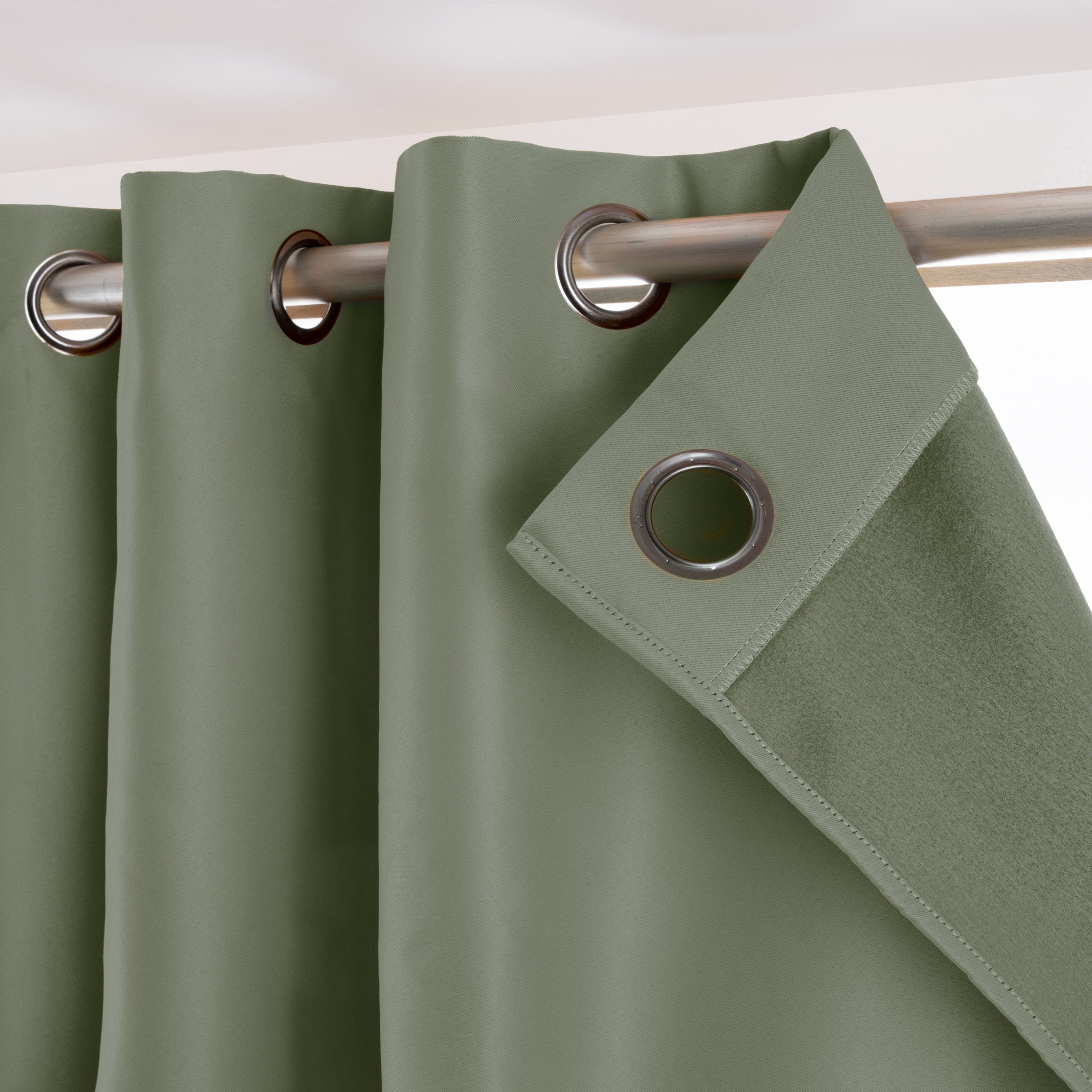 Rideau obscurcissant thermique (180 x 260 cm) Calore Vert kaki