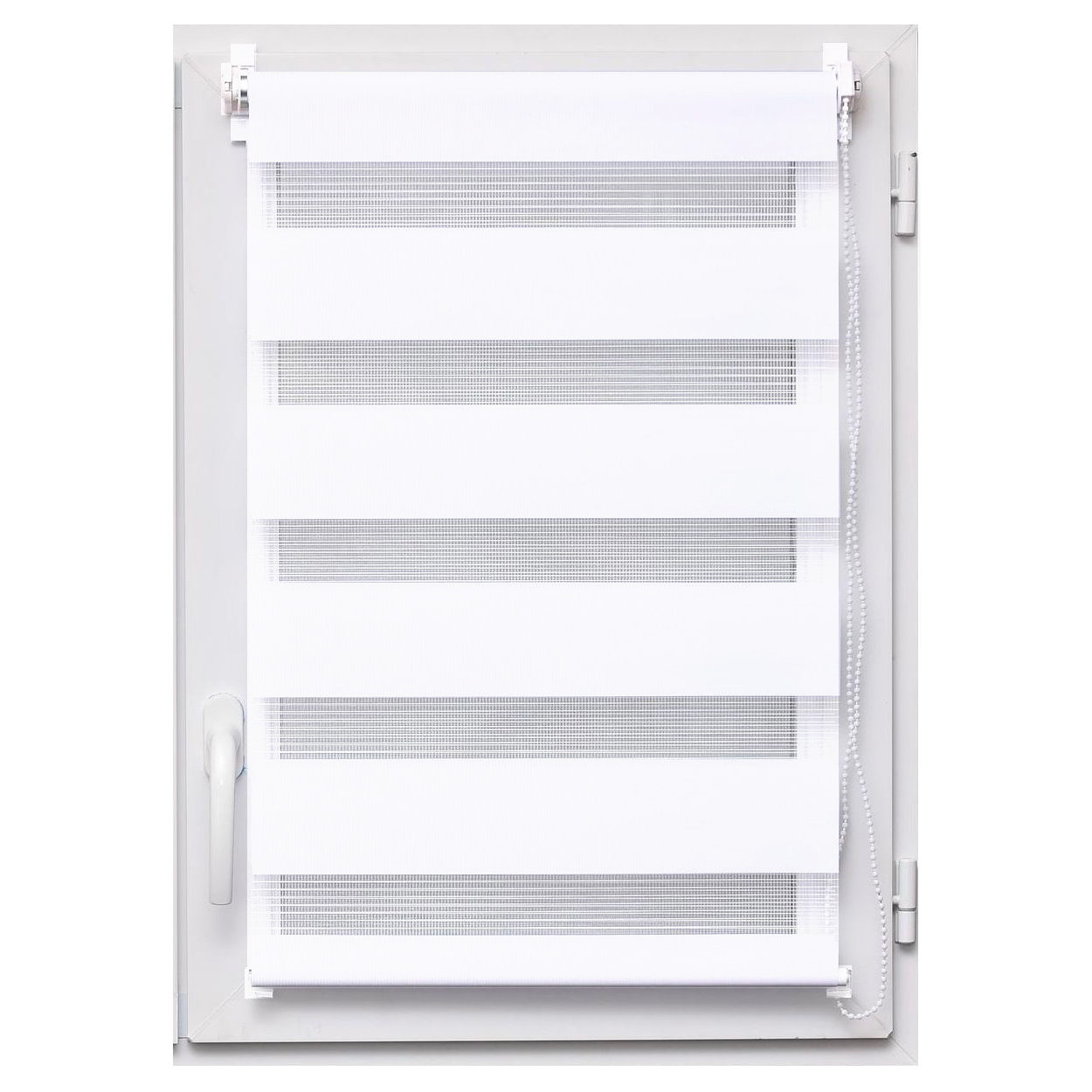 Store enrouleur Jour / Nuit (75 x 250 cm) Blanc