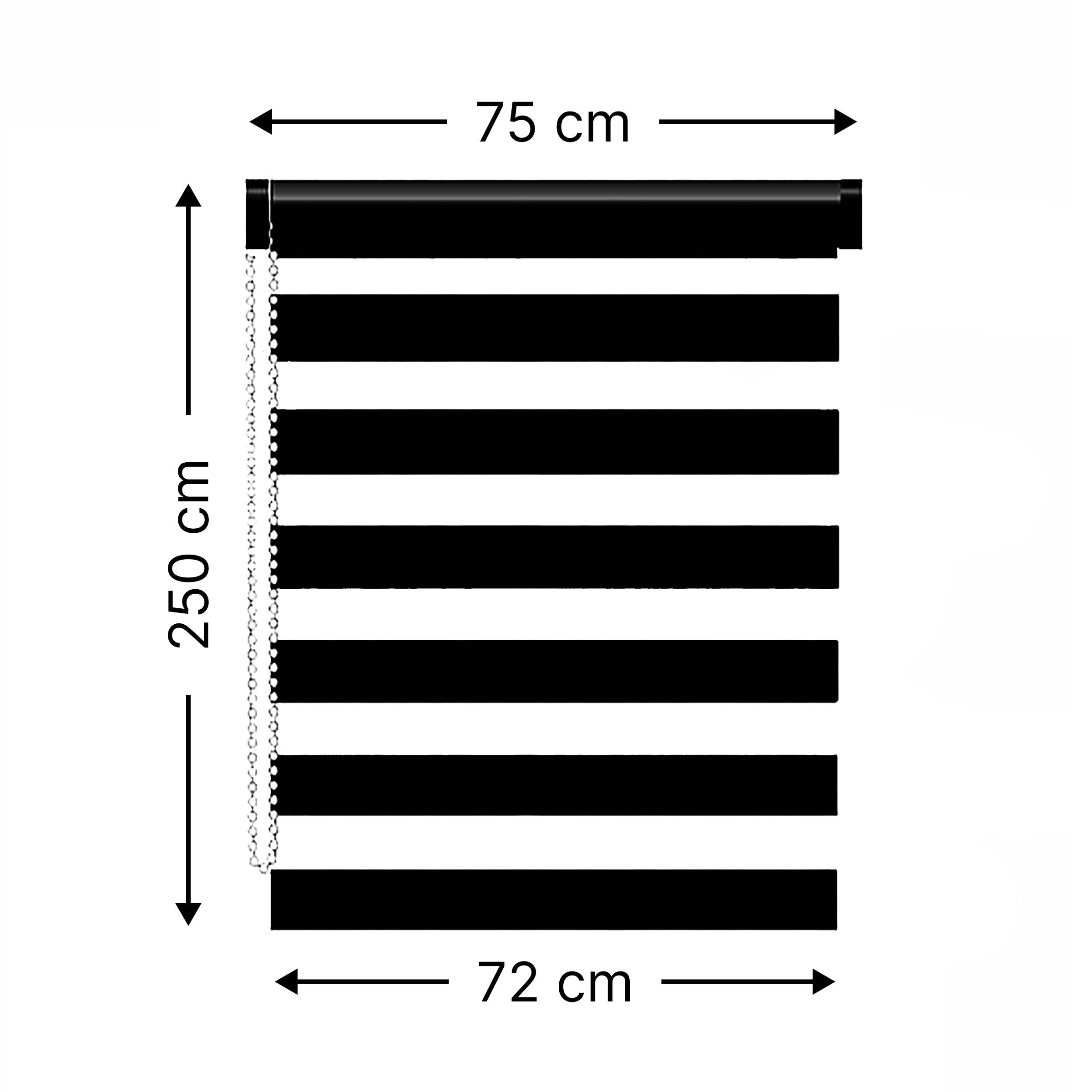Store enrouleur Jour / Nuit (75 x 250 cm) Blanc