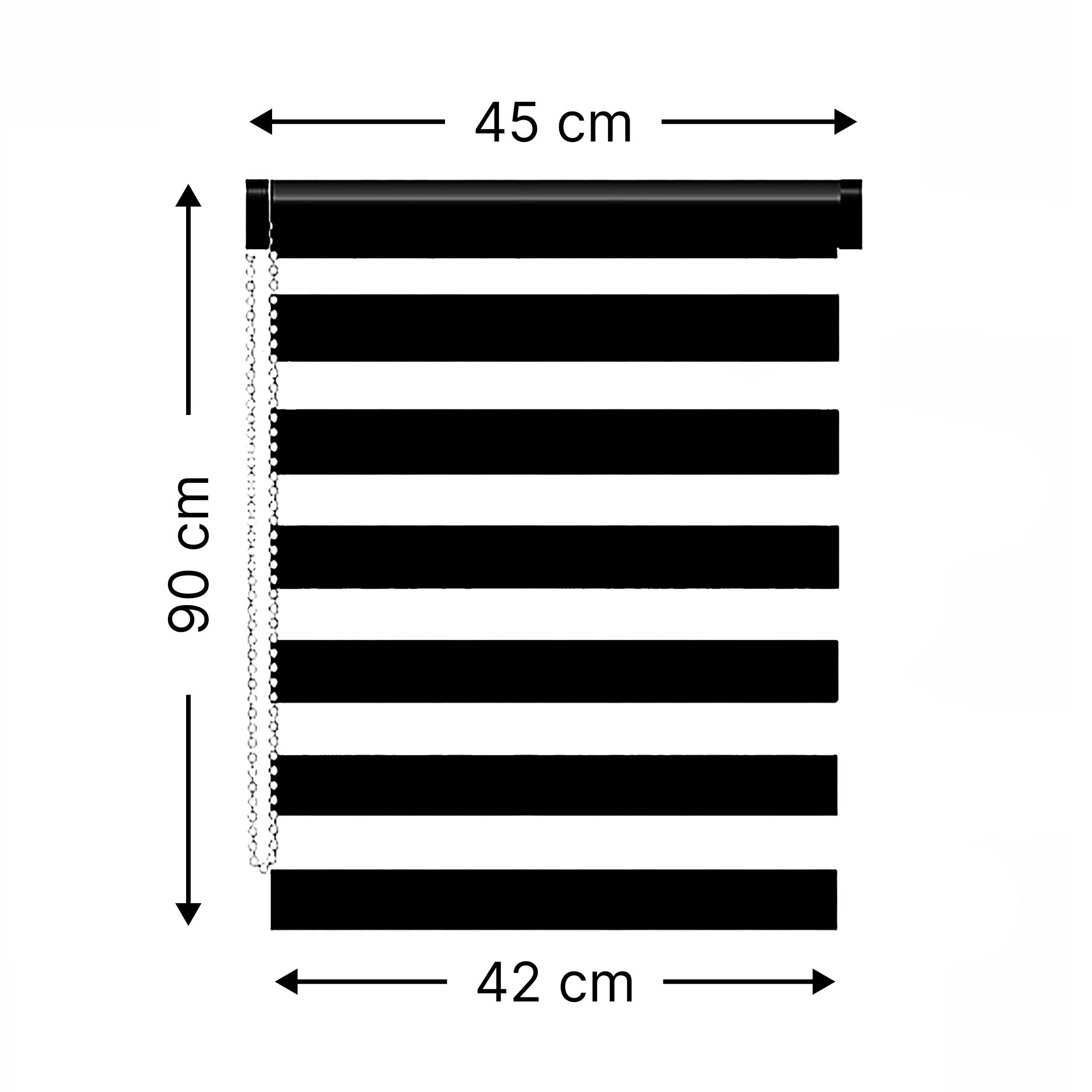 Store enrouleur Jour/Nuit (45 x 90 cm) Gris anthracite