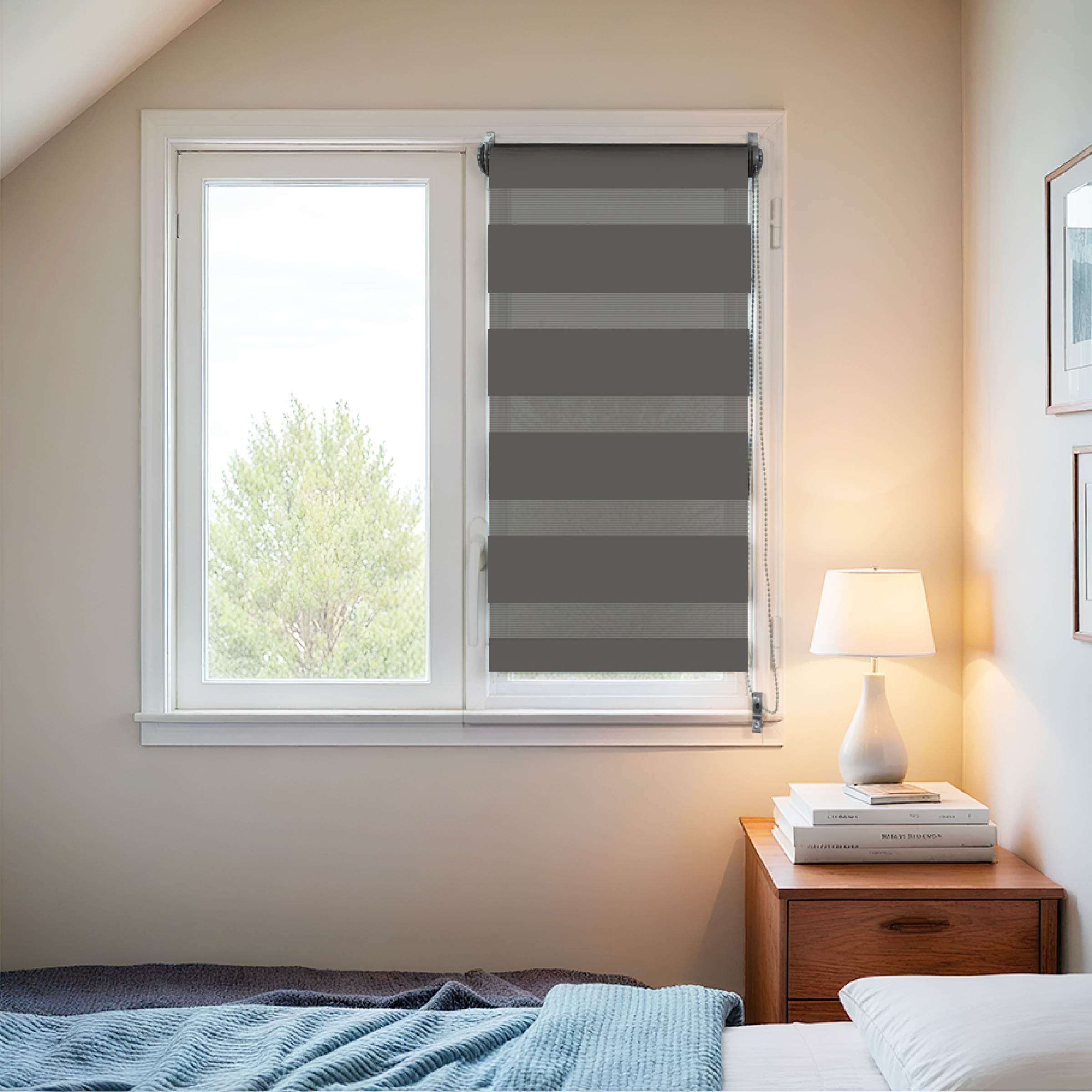 Store enrouleur Jour/Nuit (45 x 90 cm) Gris anthracite 2