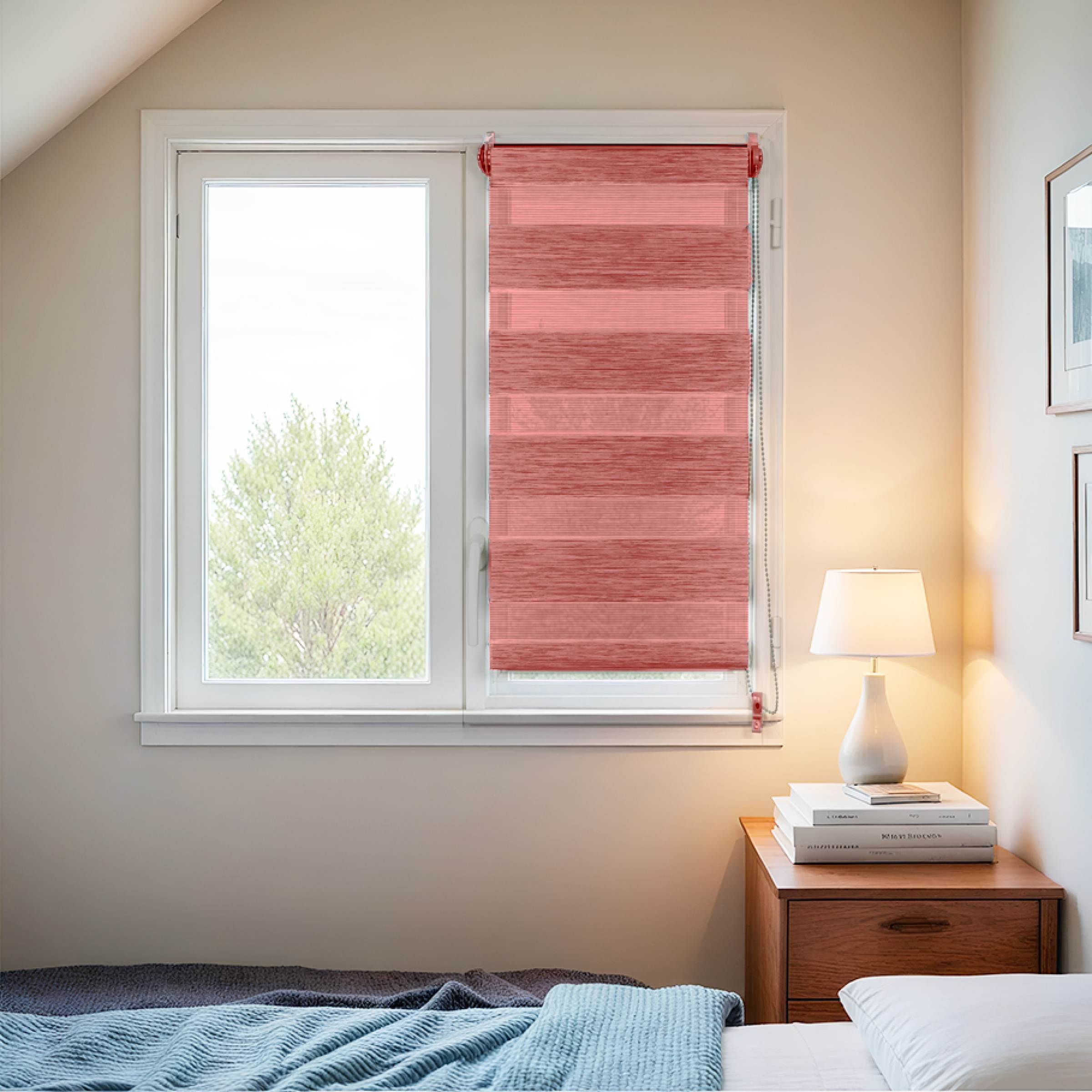 Store enrouleur Jour / Nuit (45 x 90 cm) Terracotta
