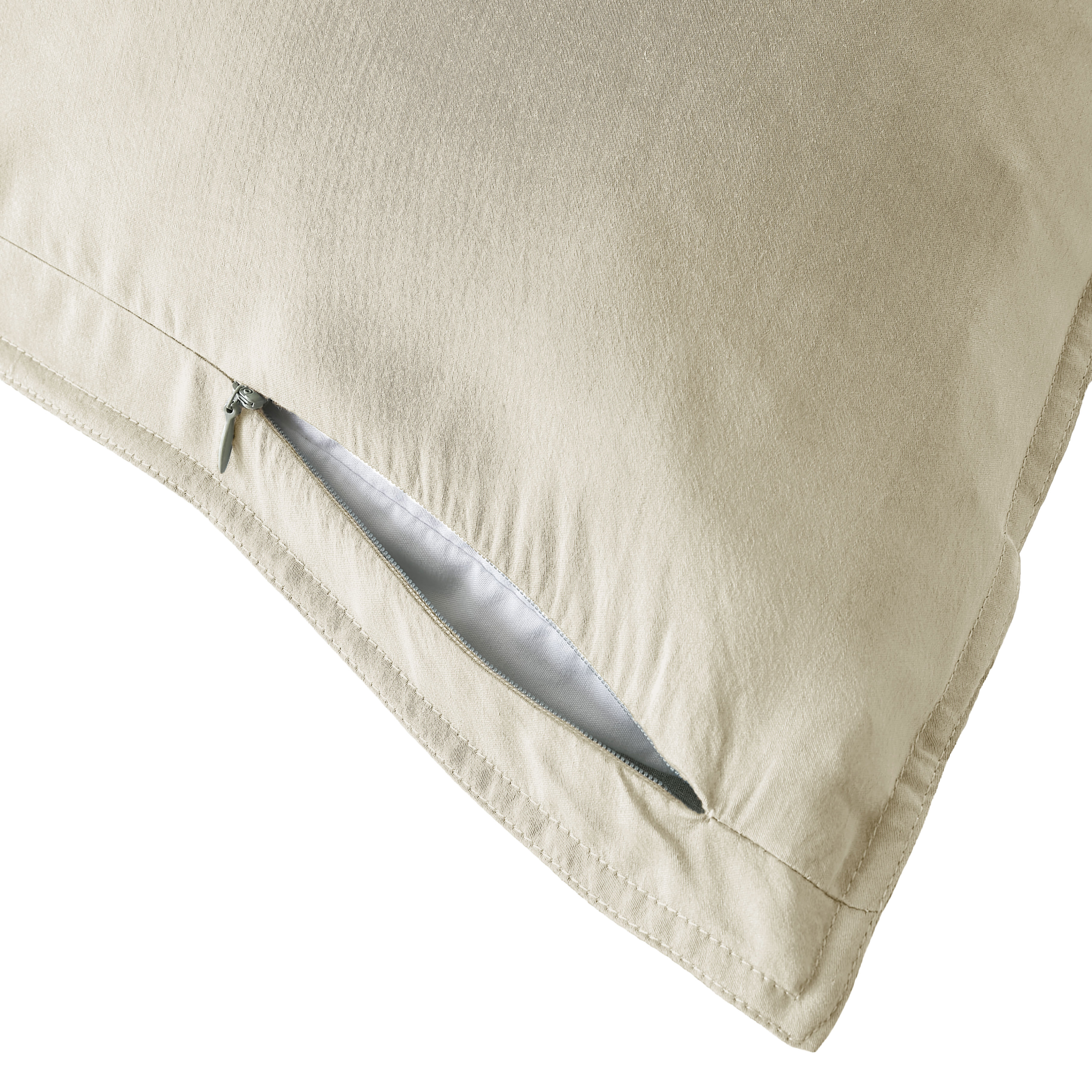Taie d'oreiller rectangulaire lyocell Tencel™ lavé (50 x 70 cm) Olivia Beige pampa