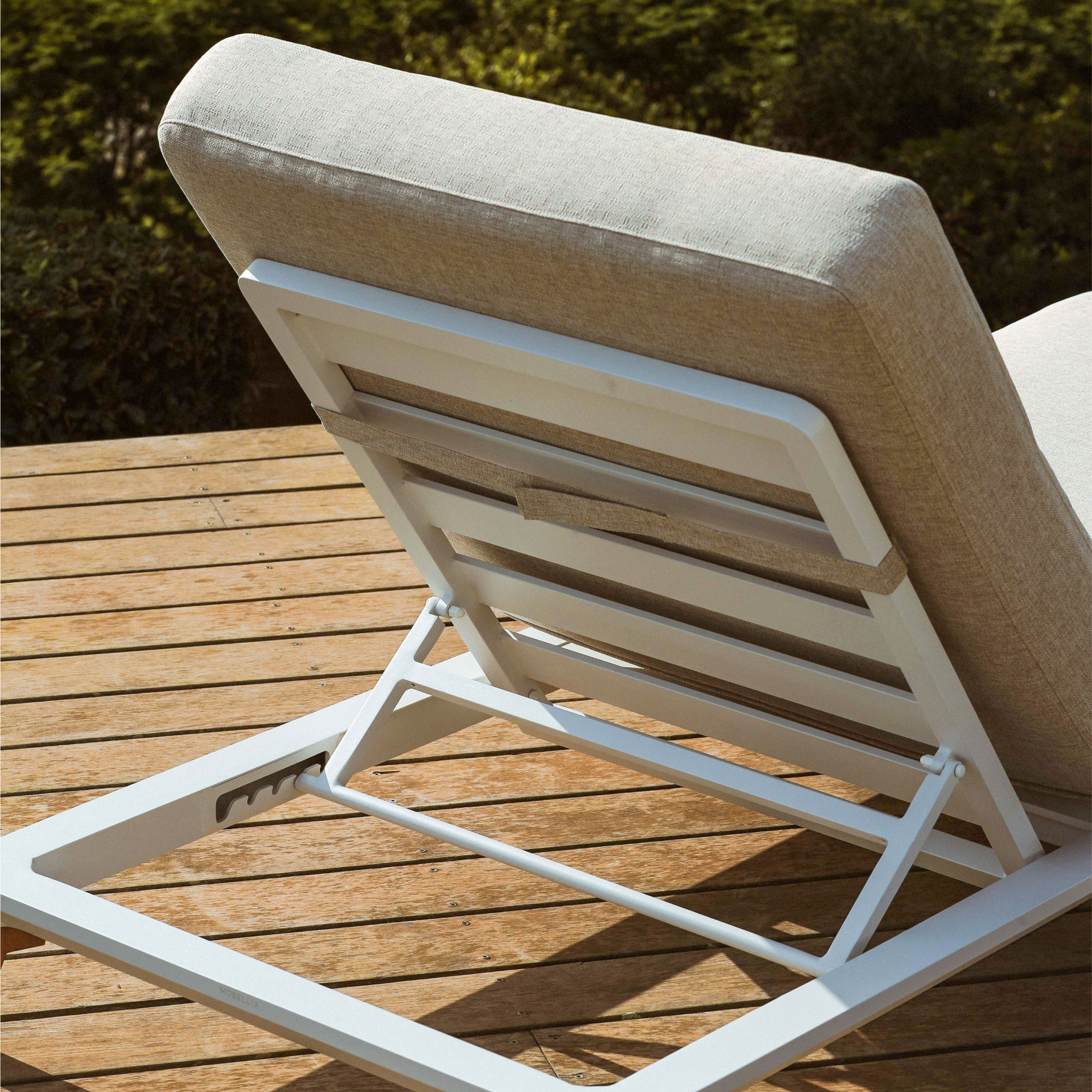 Transat en aluminium Monte Carlo Blanc