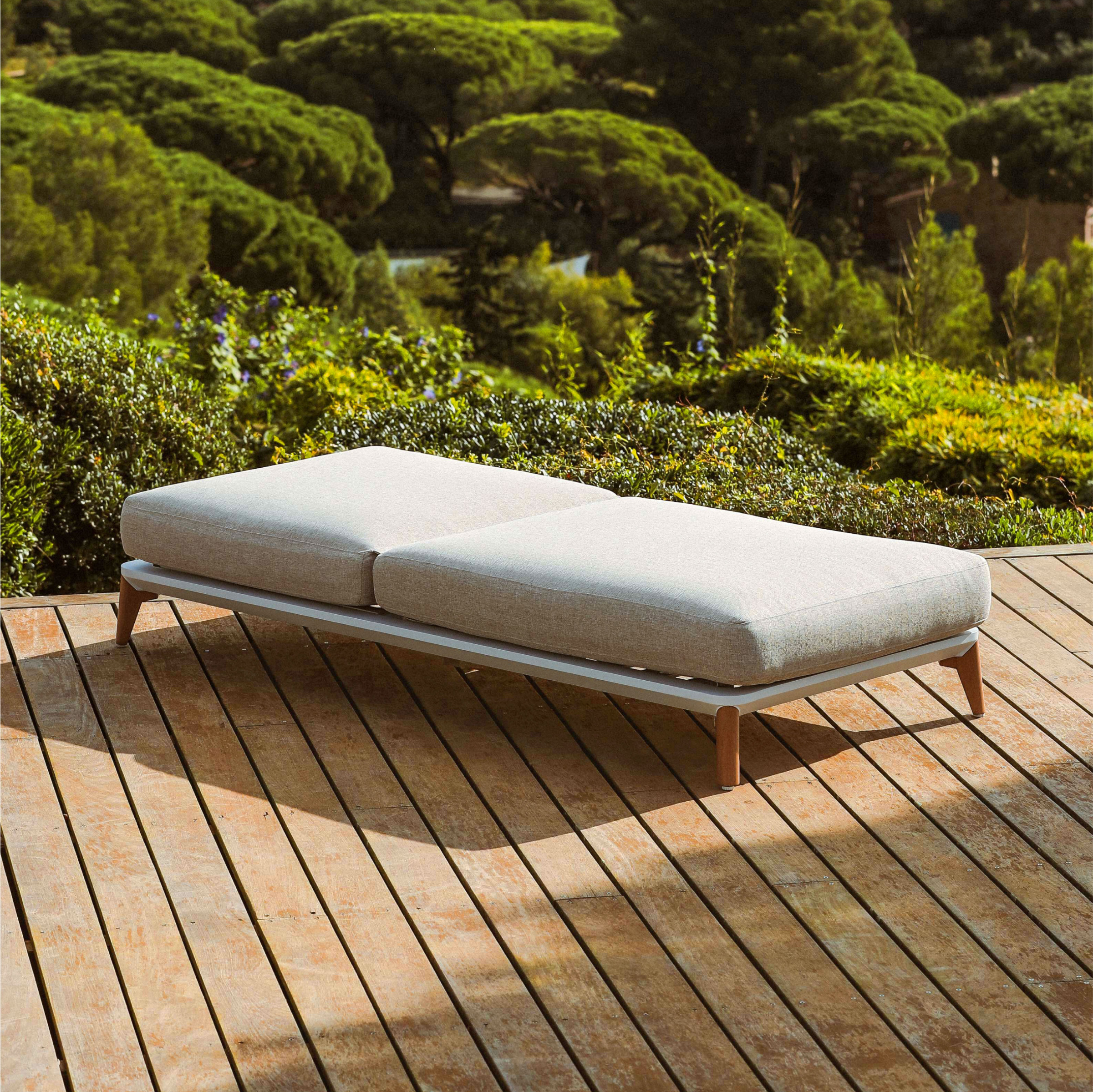 Transat en aluminium Monte Carlo Blanc