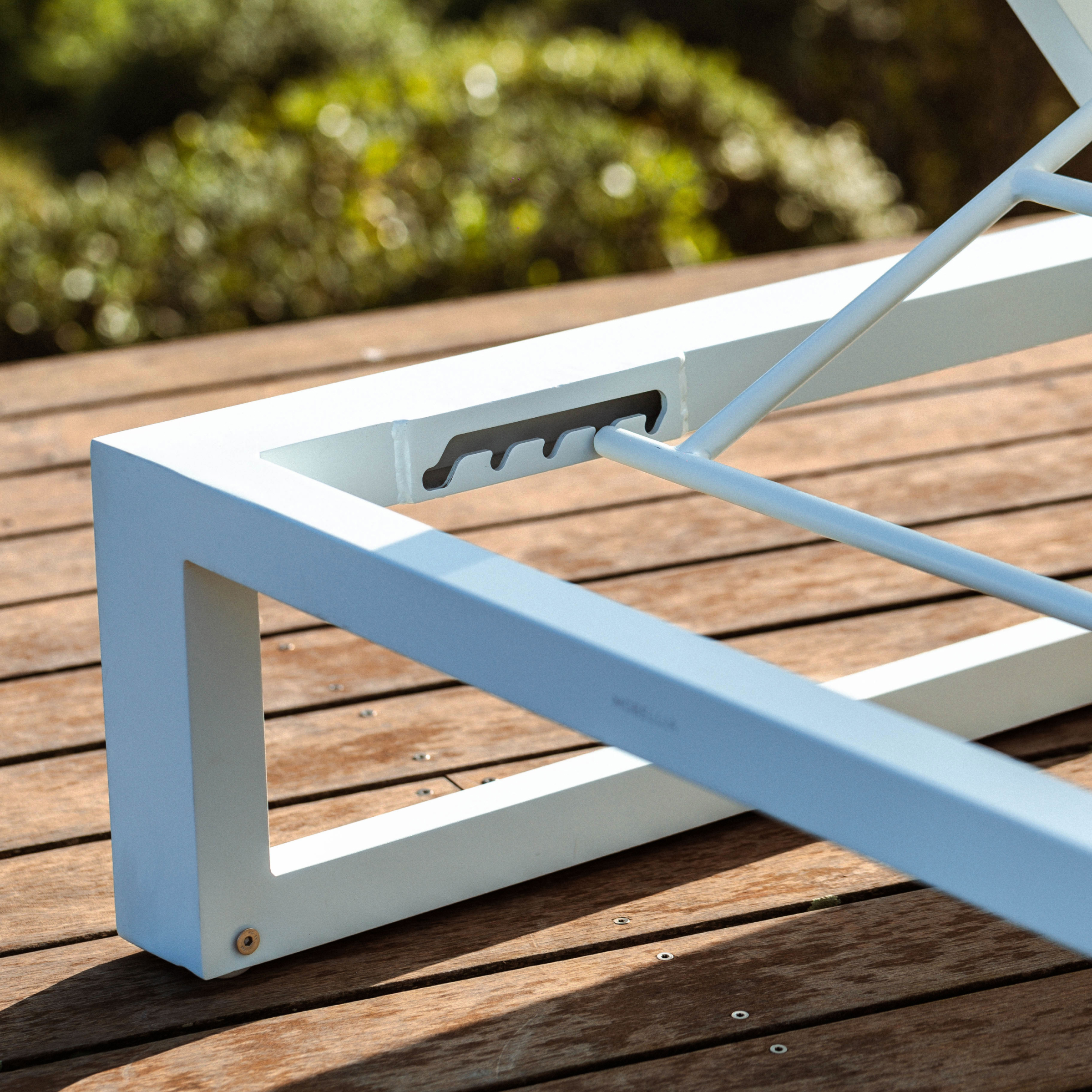 Transat en aluminium Elba Blanc
