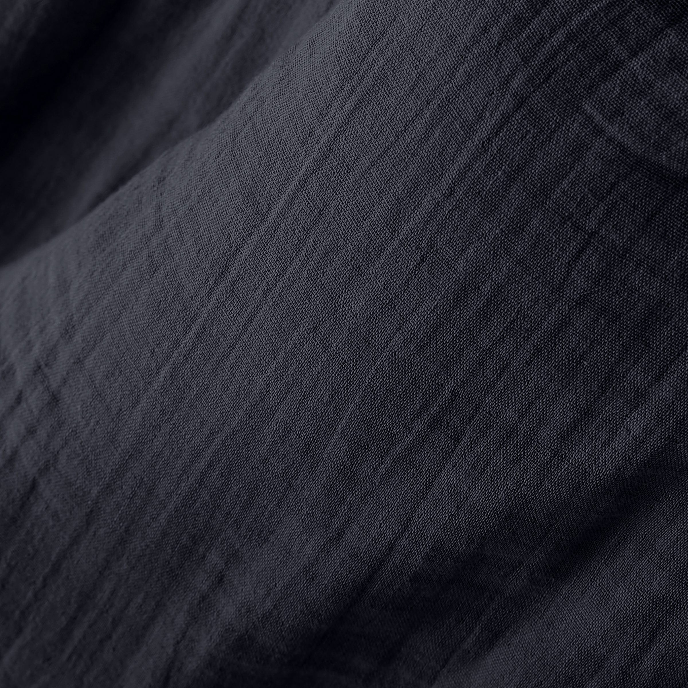 Edredon gaze de coton (150 x 150 cm) Gaïa Bleu nuit 2