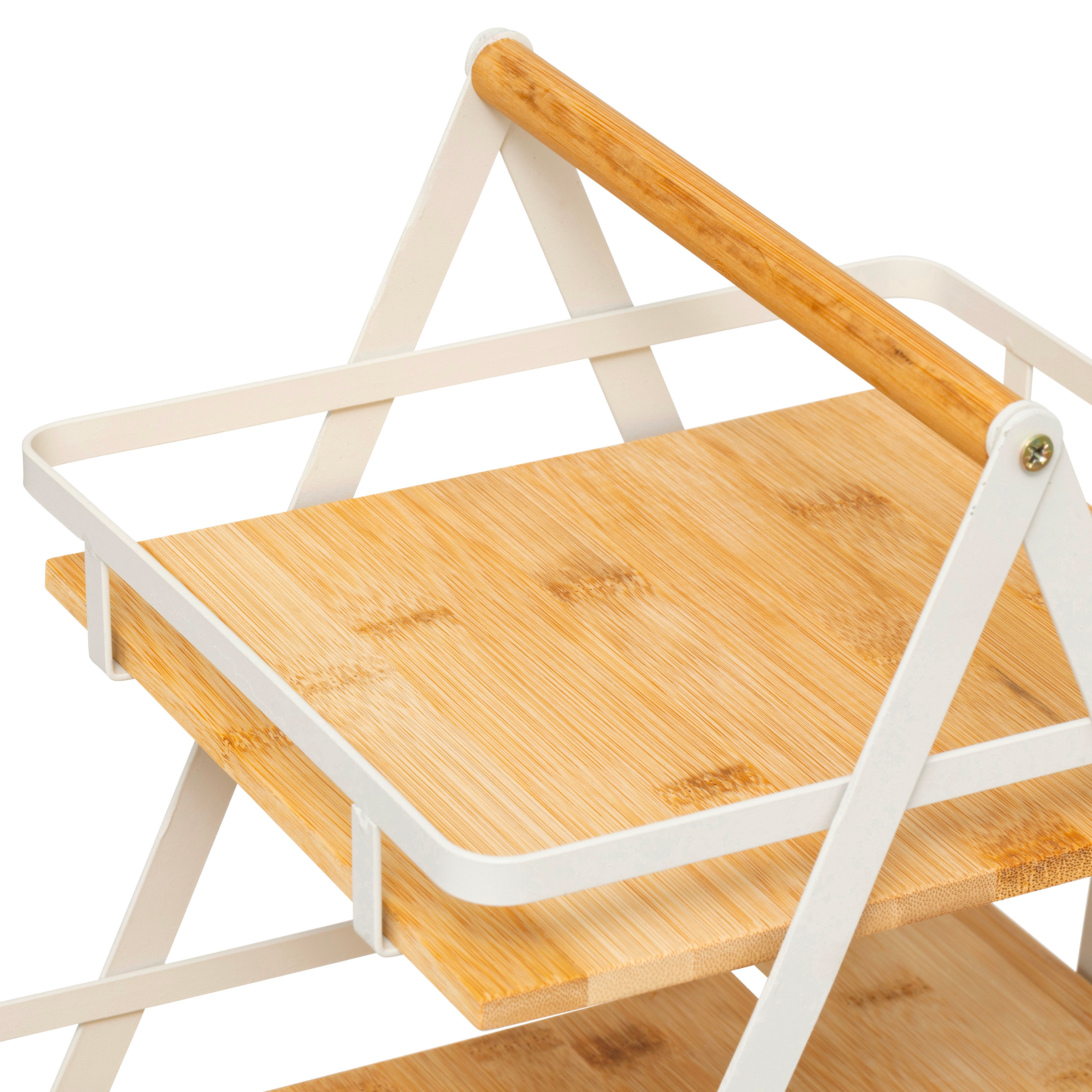 ETAGERE 2NIV ANSE ORDERA ARGIL L. 30,5 x P. 22,5 x H. 29 cm