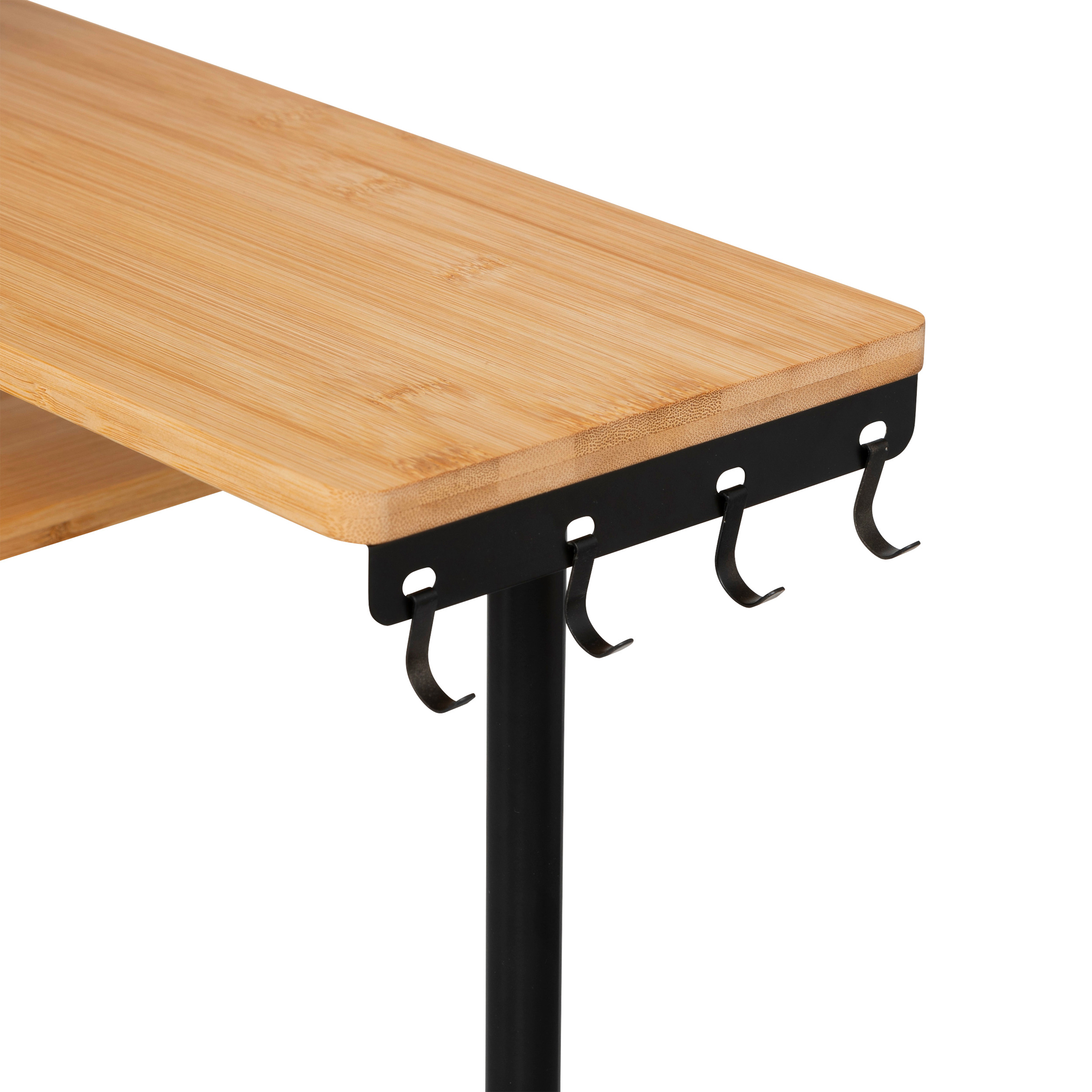ETAGERE ANGLE 3NIV BAM+NR L. 43 x P. 43 x H. 38 cm