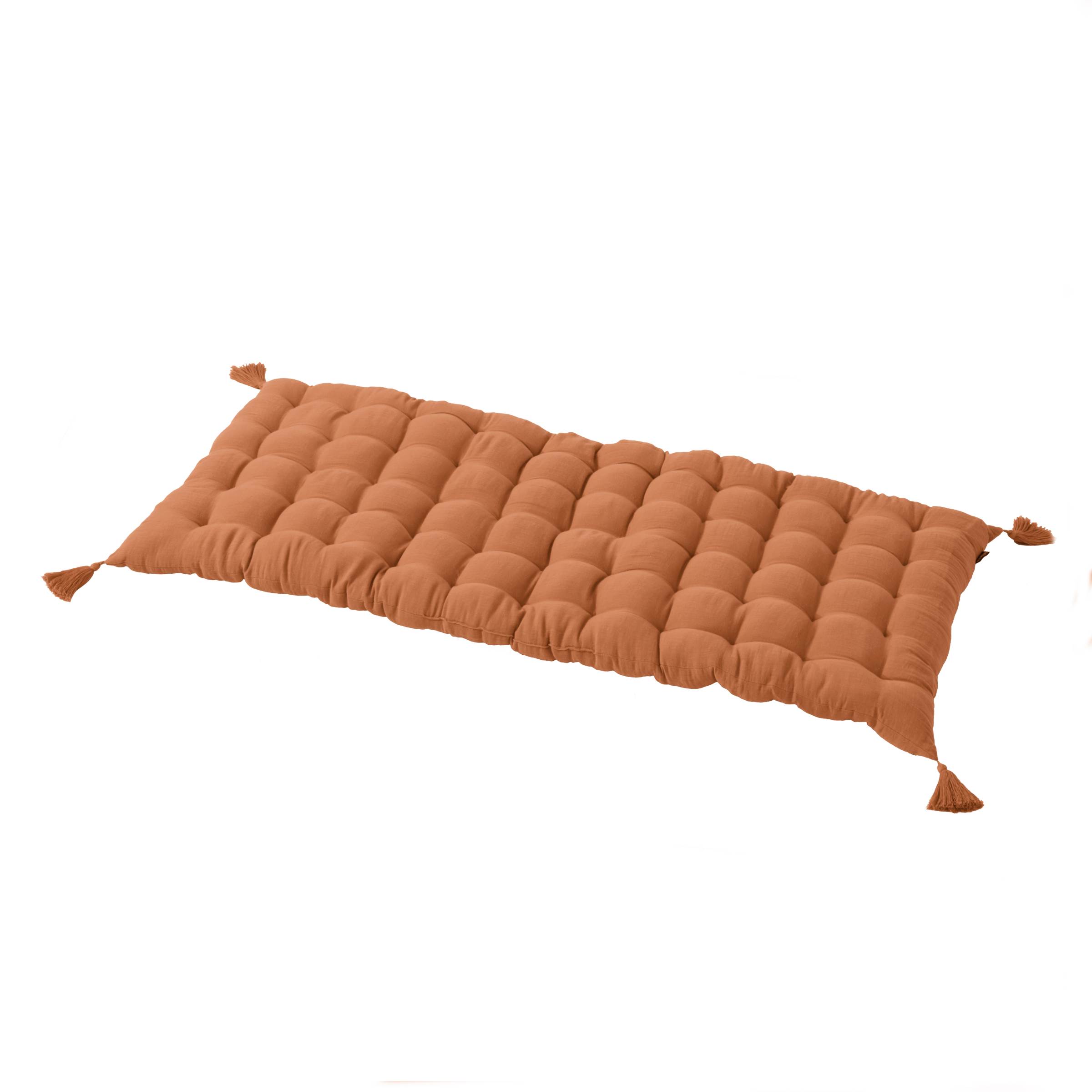 Matelas de sol gaze de coton (60 x 120 cm) Gaïa Abricot