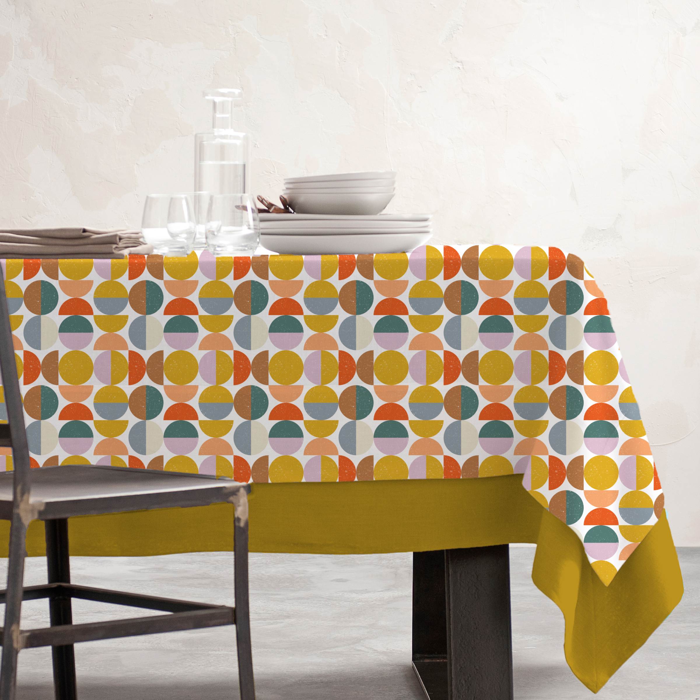 EM - Nappe en coton enduit 150 x 250 cm BROOKLYN