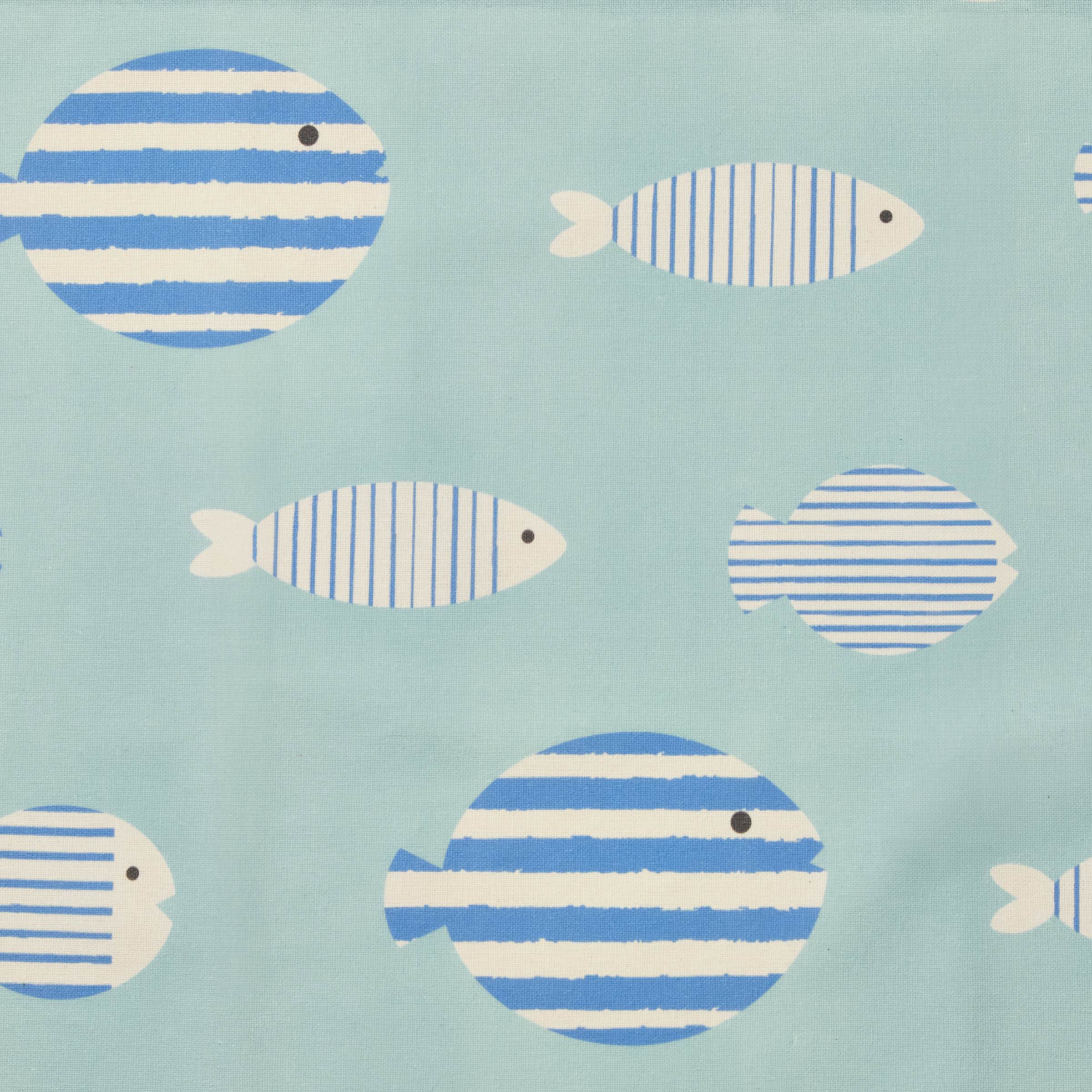 EM - Nappe en coton enduit 150 x 250 cm FISH
