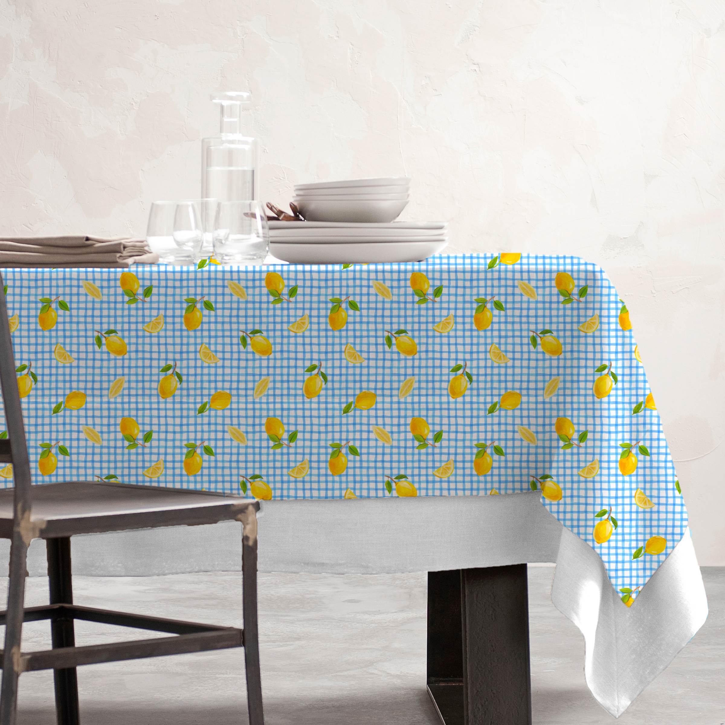 EM - Nappe en coton enduit 150 x 250 cm MENTON
