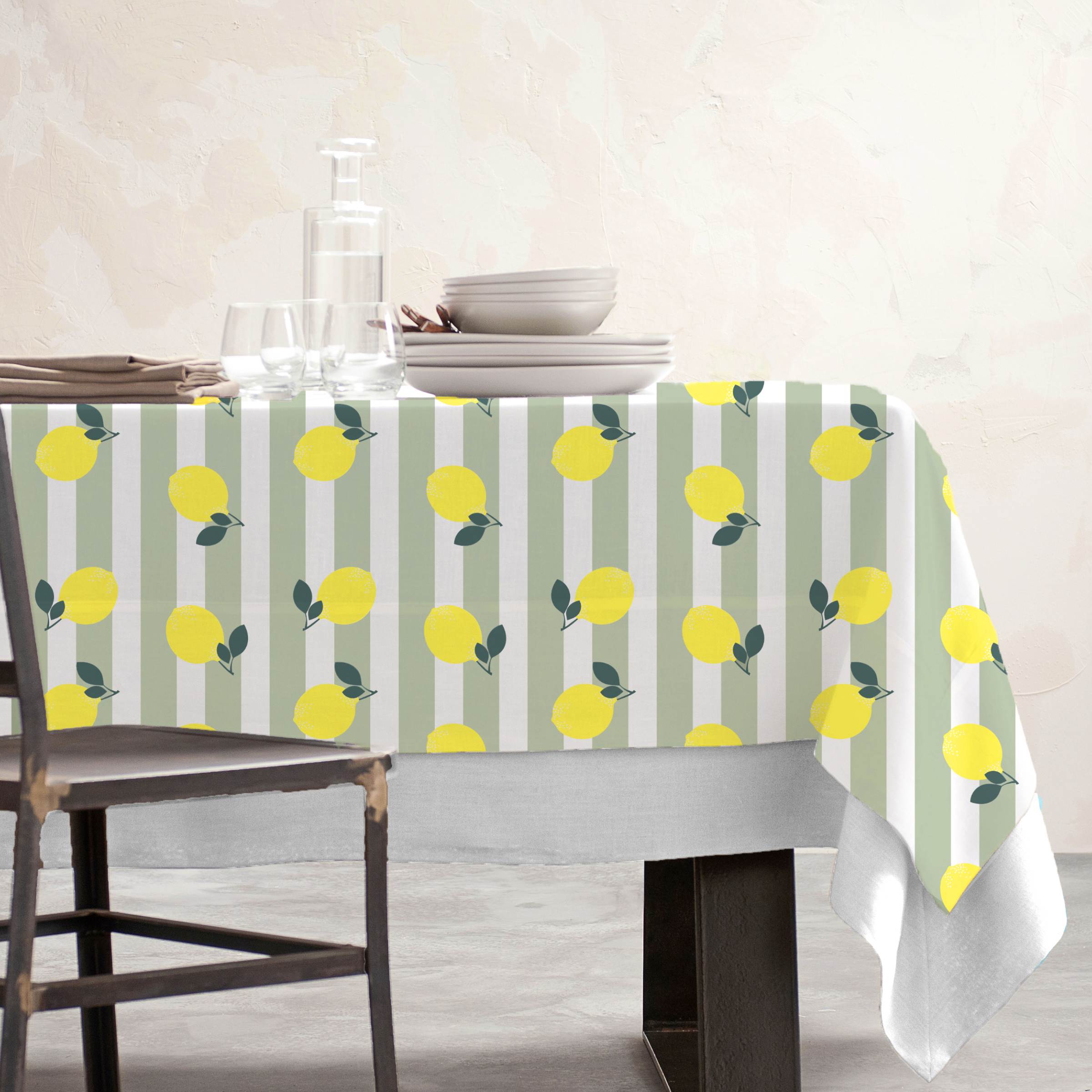 EM - Nappe en coton enduit 150 x 250 cm ANTIBES