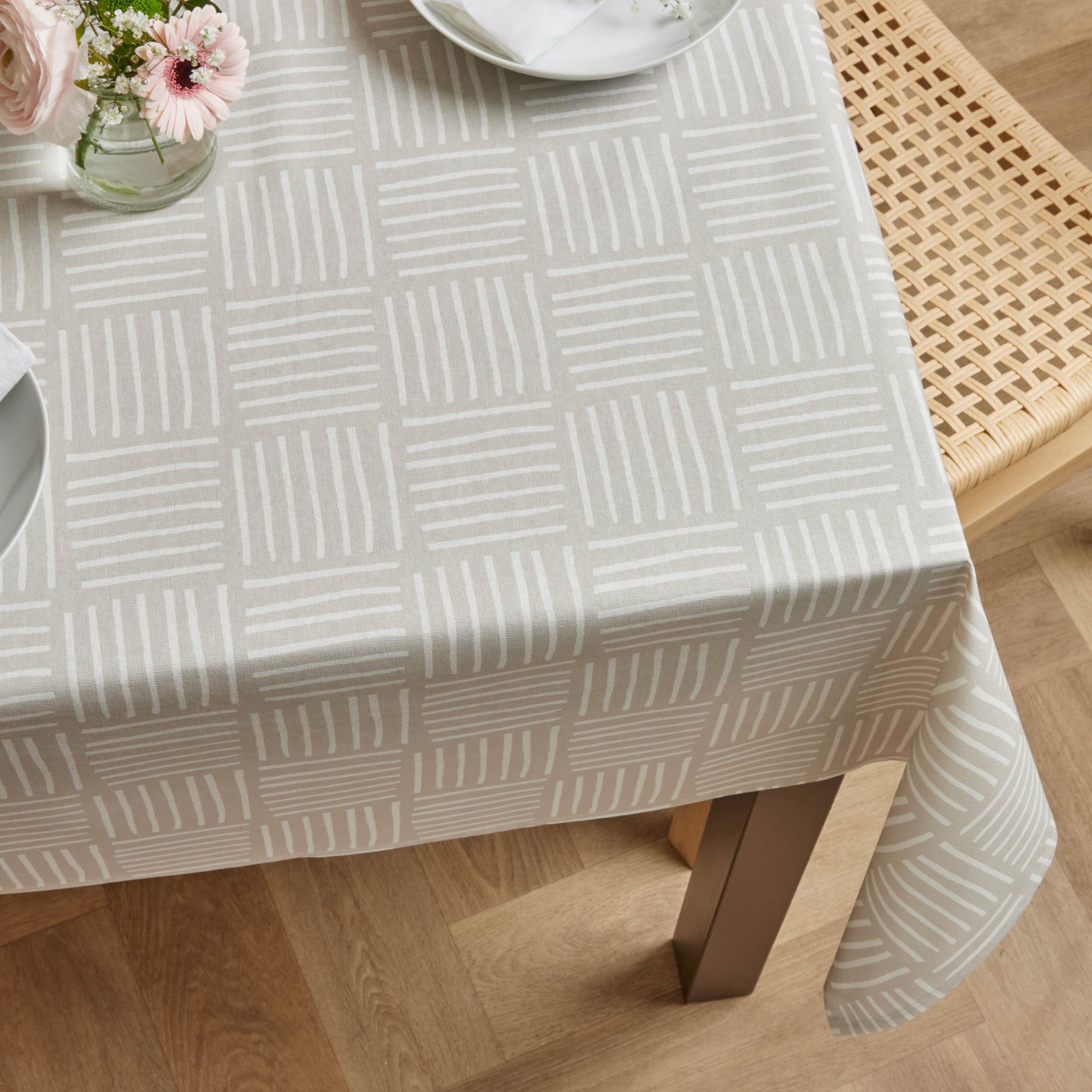 EM - Nappe en coton enduit 150 x 250 cm PAOLO naturel