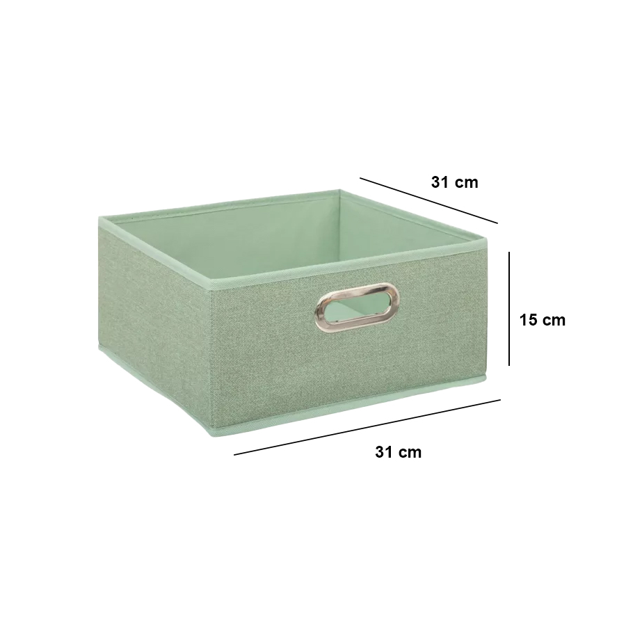 Panier de rangement (31 x 15 cm) Helena Vert sauge 