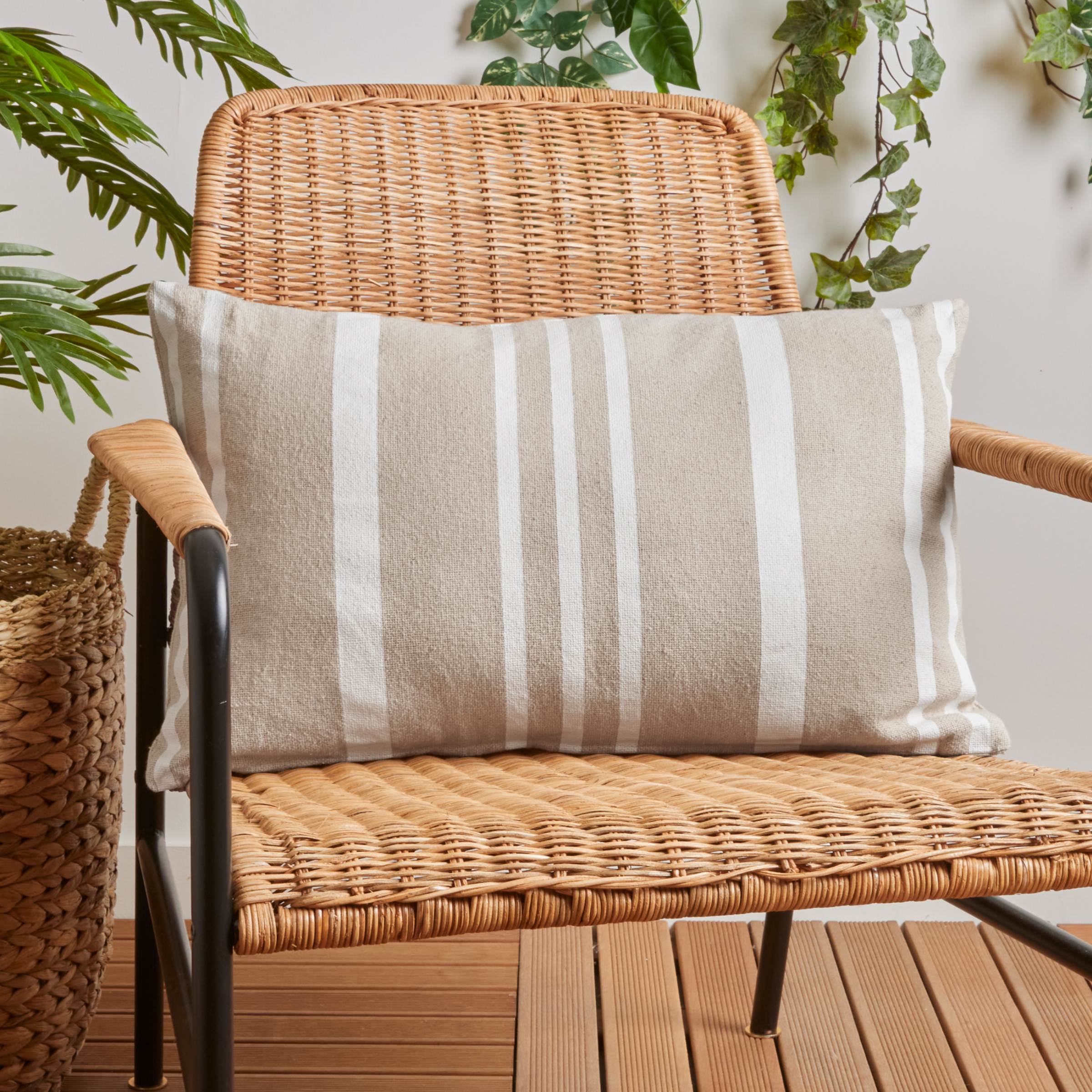 Coussin extérieur rectangulaire (40 x 60 cm) Nautica Ecru