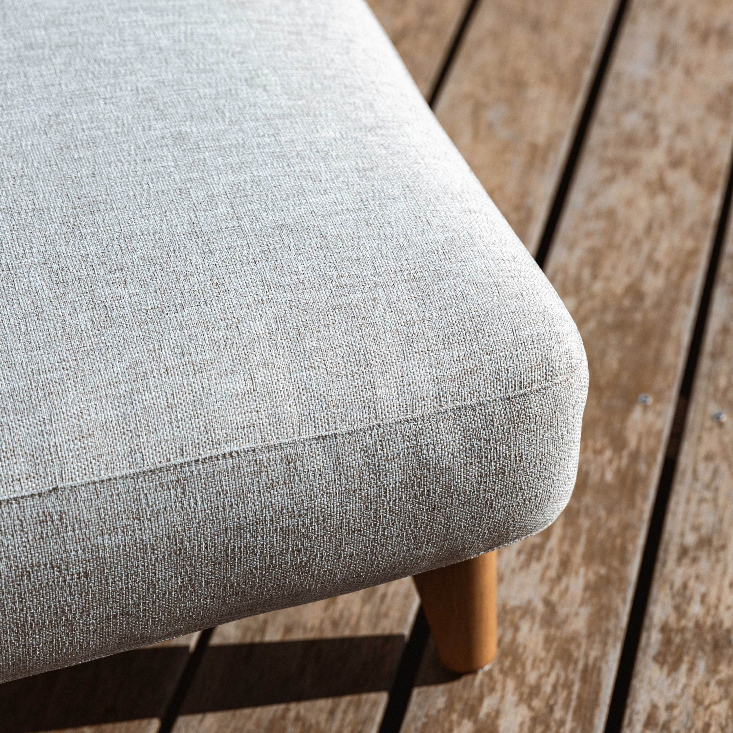Transat double en aluminium Monte Carlo Blanc et taupe