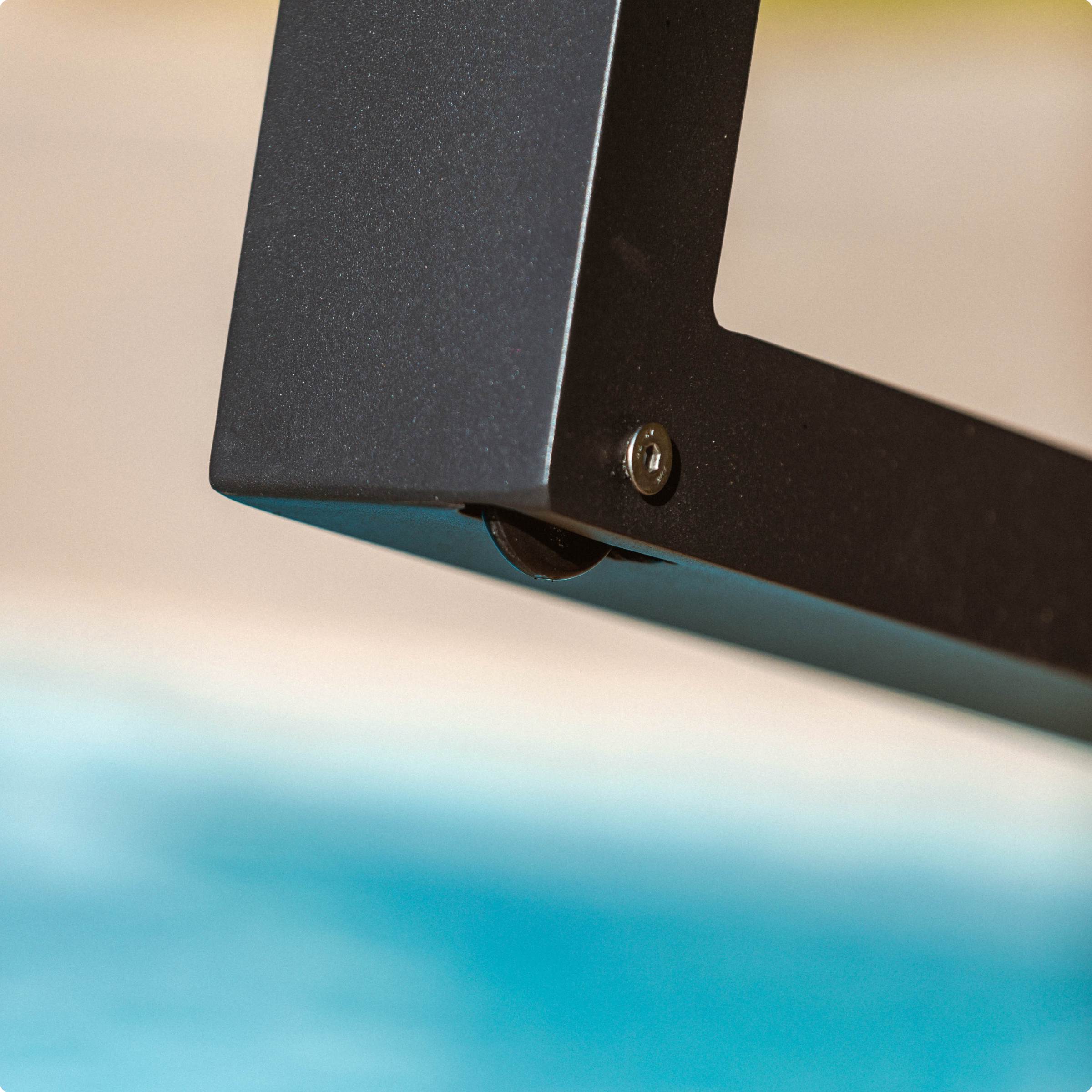 Transat en aluminium Elba Gris anthracite
