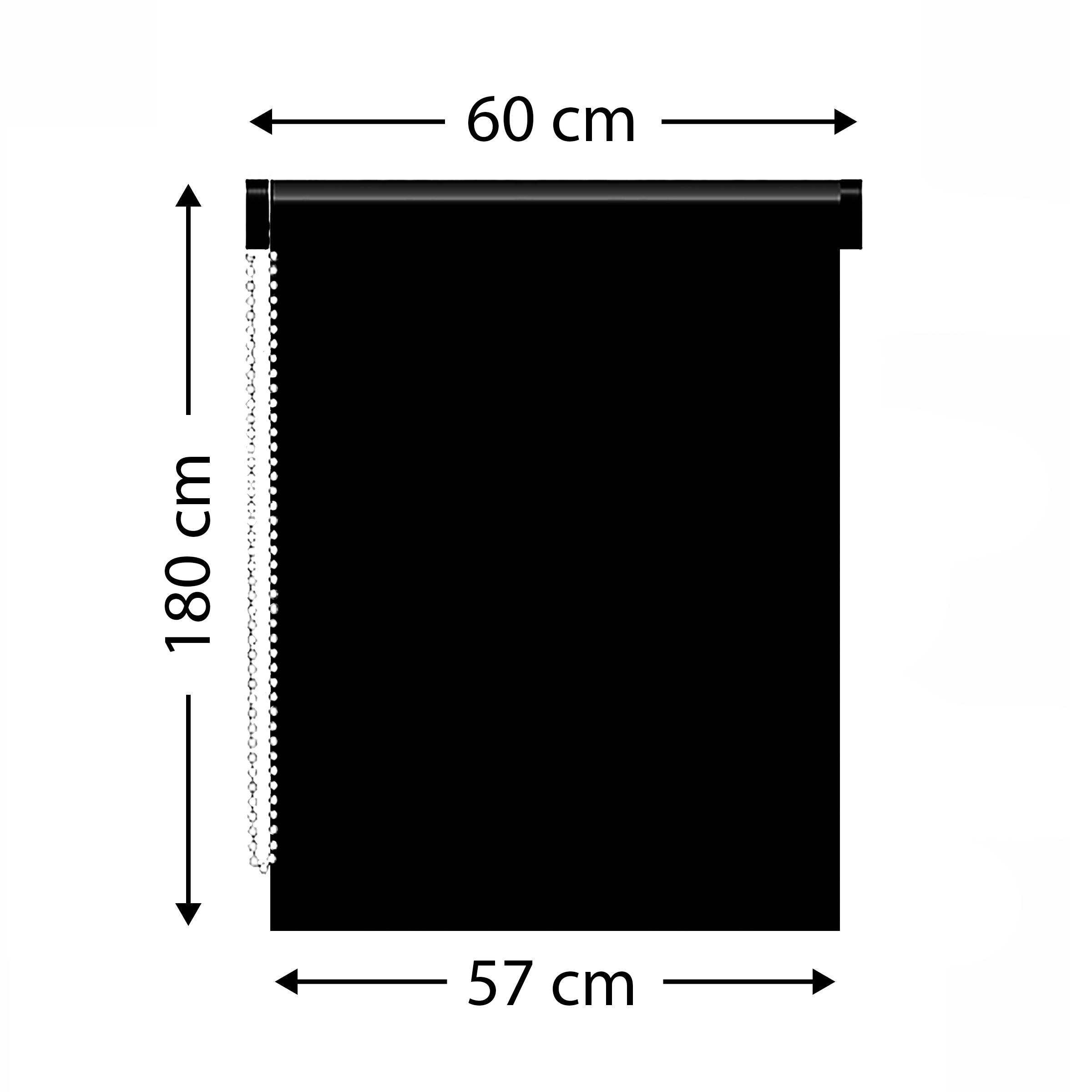 Store enrouleur occultant (60 x 180 cm) Lio Taupe 